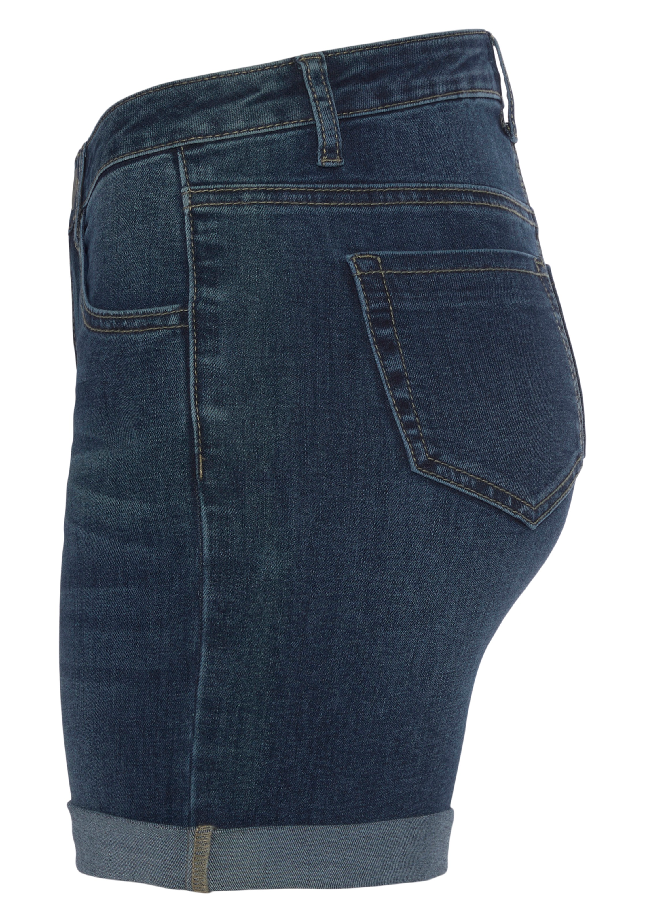 Arizona Jeansshorts »Ultra-Stretch«, extra eng geschnitten, krempelbare Beinabschlüsse