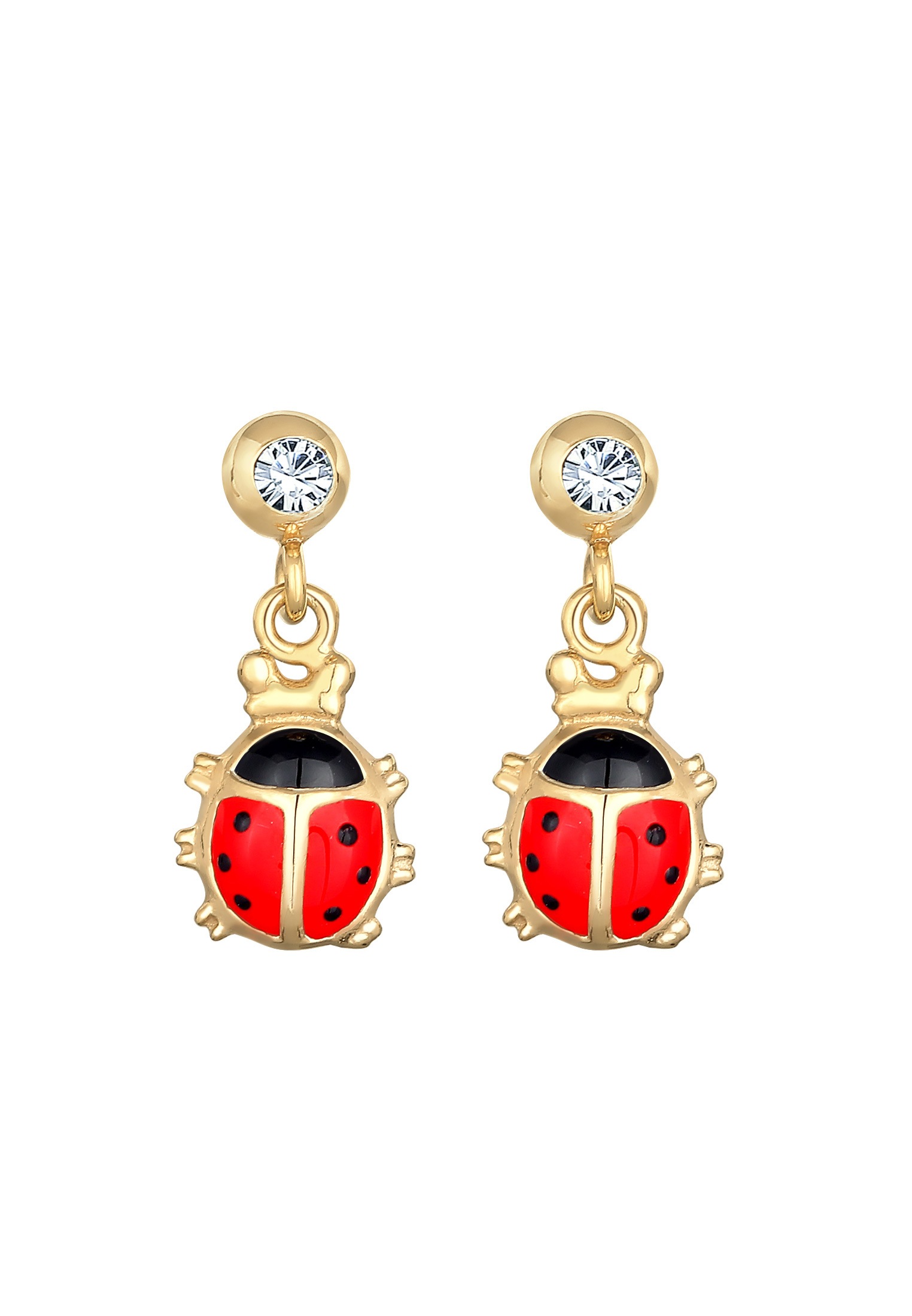 Elli Paar Ohrstecker »Ohrringe Kinder Marienkäfer Glückssymbol 925 Silber«