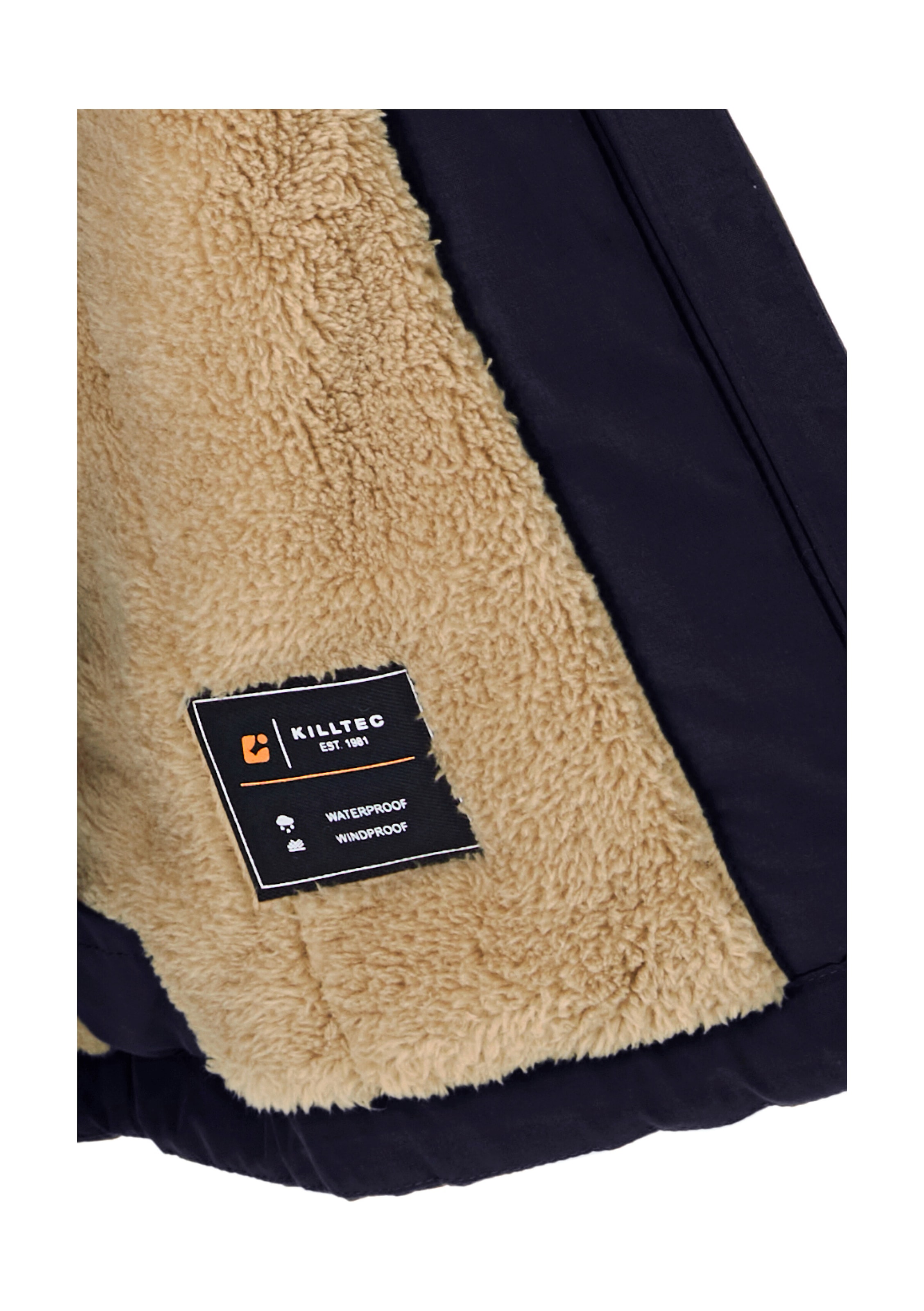 Killtec Funktionsjacke »KOW 377 BYS JCKT« Wasserdichte Funktionsjacke mit Kapuze, warmem Futter und Kinnschutz