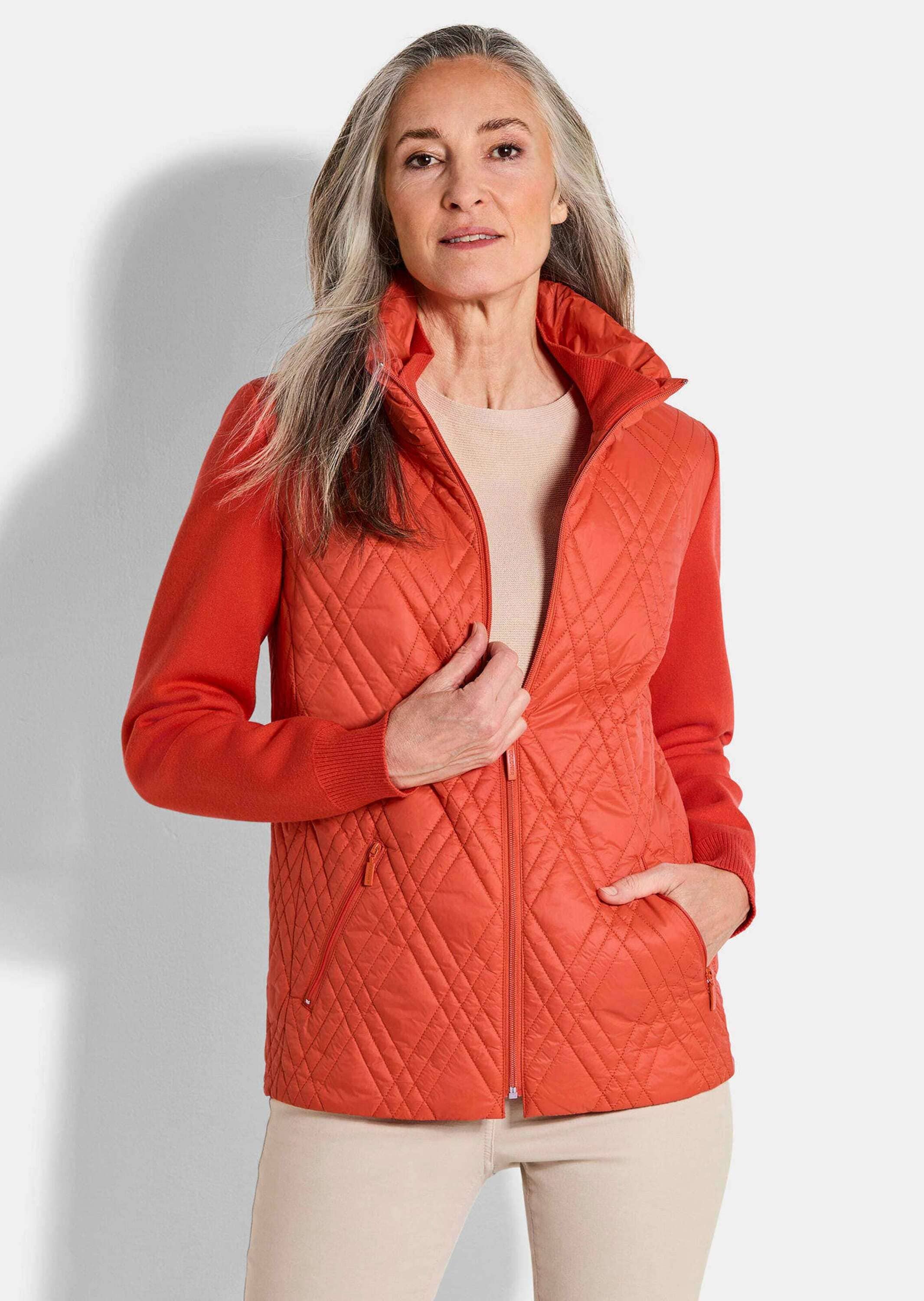 GOLDNER Kurzjacke »Kurzgröße Übergangsjacke aus Strick und Stepp«
