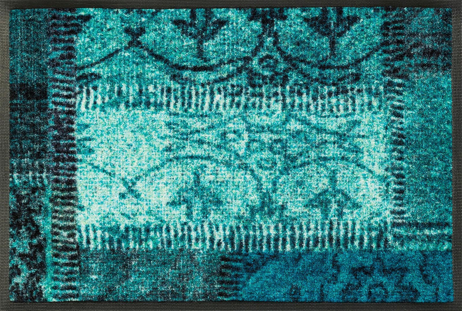 rechteckig, »Vintage Fußmatte modernes Patches«, rutschhemmend, Kleen-Tex Design, by waschbar Patchwork wash+dry Schmutzfangmatte,