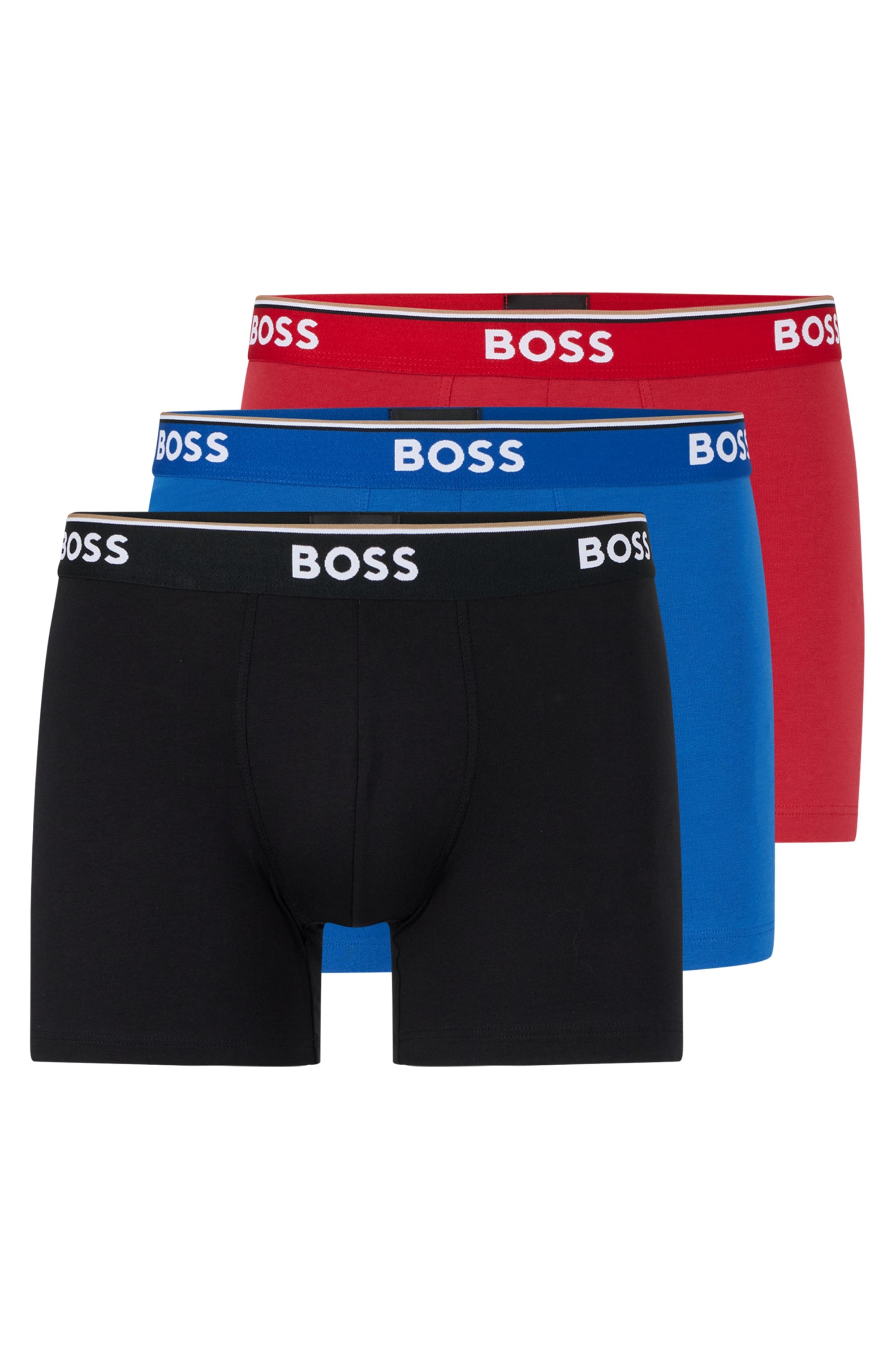 BOSS Boxer »Boxer 3 PACK« mit farblich passendem Webbund