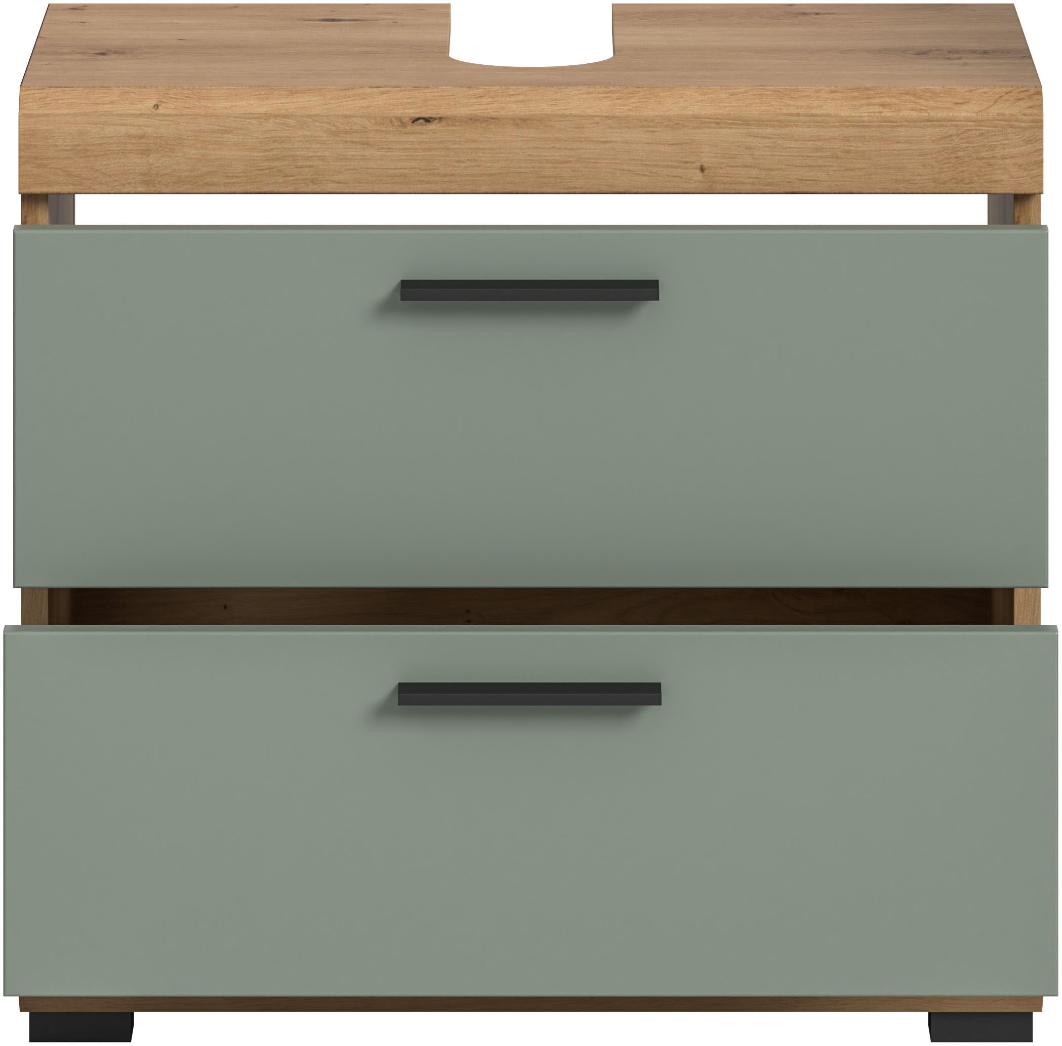 INOSIGN Waschbeckenunterschrank »Siena, Breite 60cm, 2 Schubkästen, mit Siphonausschnitt, MDF-Front«, in verschiedenen Farben erhältlich, Badmöbel, Badschrank, Kommode, Bad