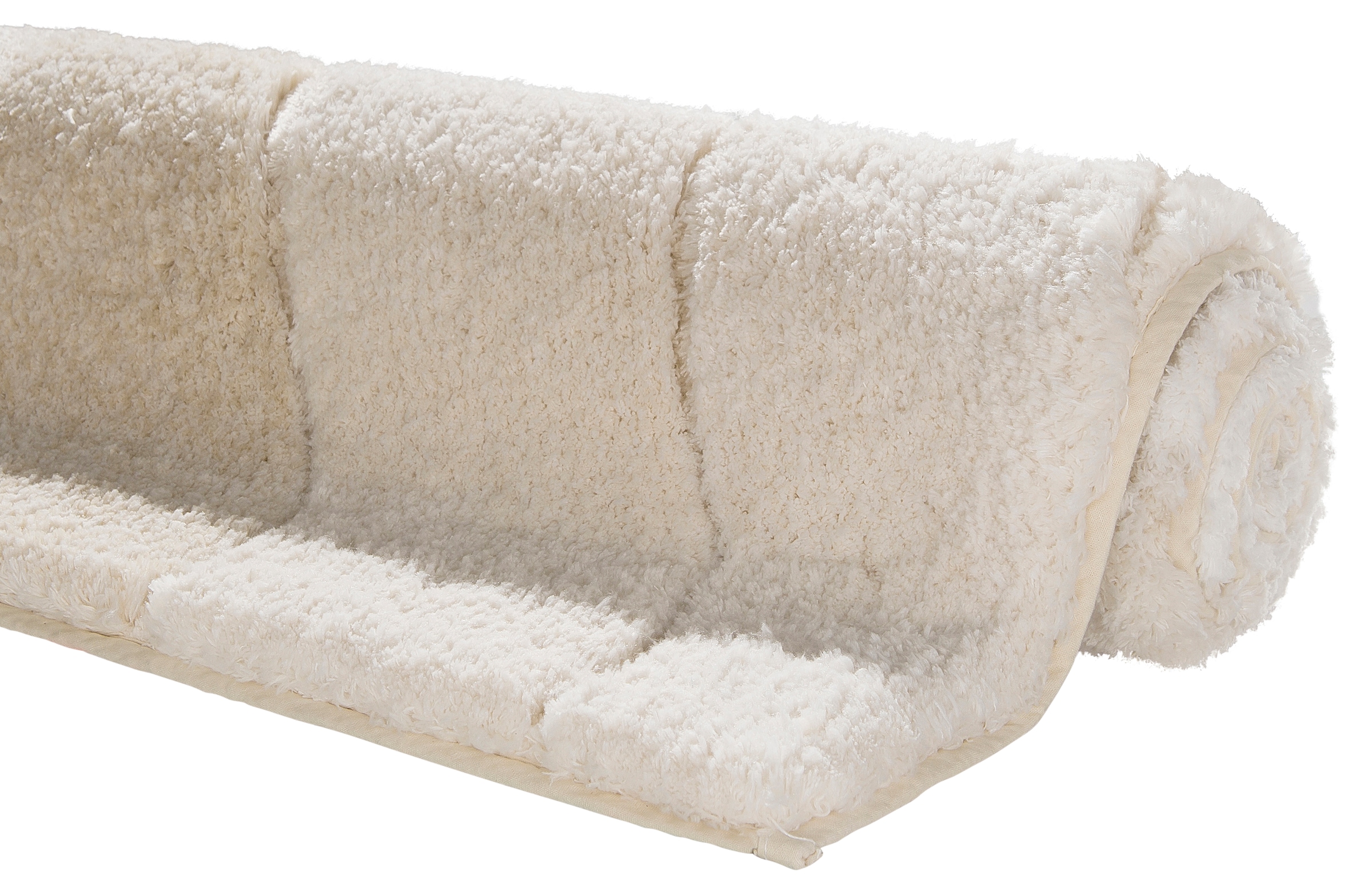 Kleine Wolke Badematte »Donna«, rutschhemmend beschichtet, fußbodenheizungsgeeignet-schnell trocknend, Wellen Design, Pastell, 3-tlg. Set, rechteckig & rund erhältlich