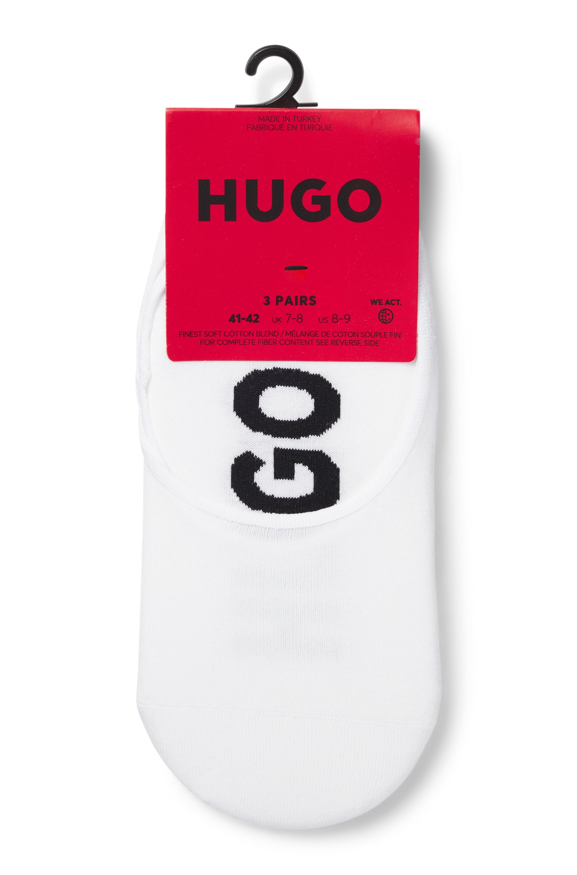 HUGO Underwear Füßlinge »3P SL LOGO CC«, (3 Paar)