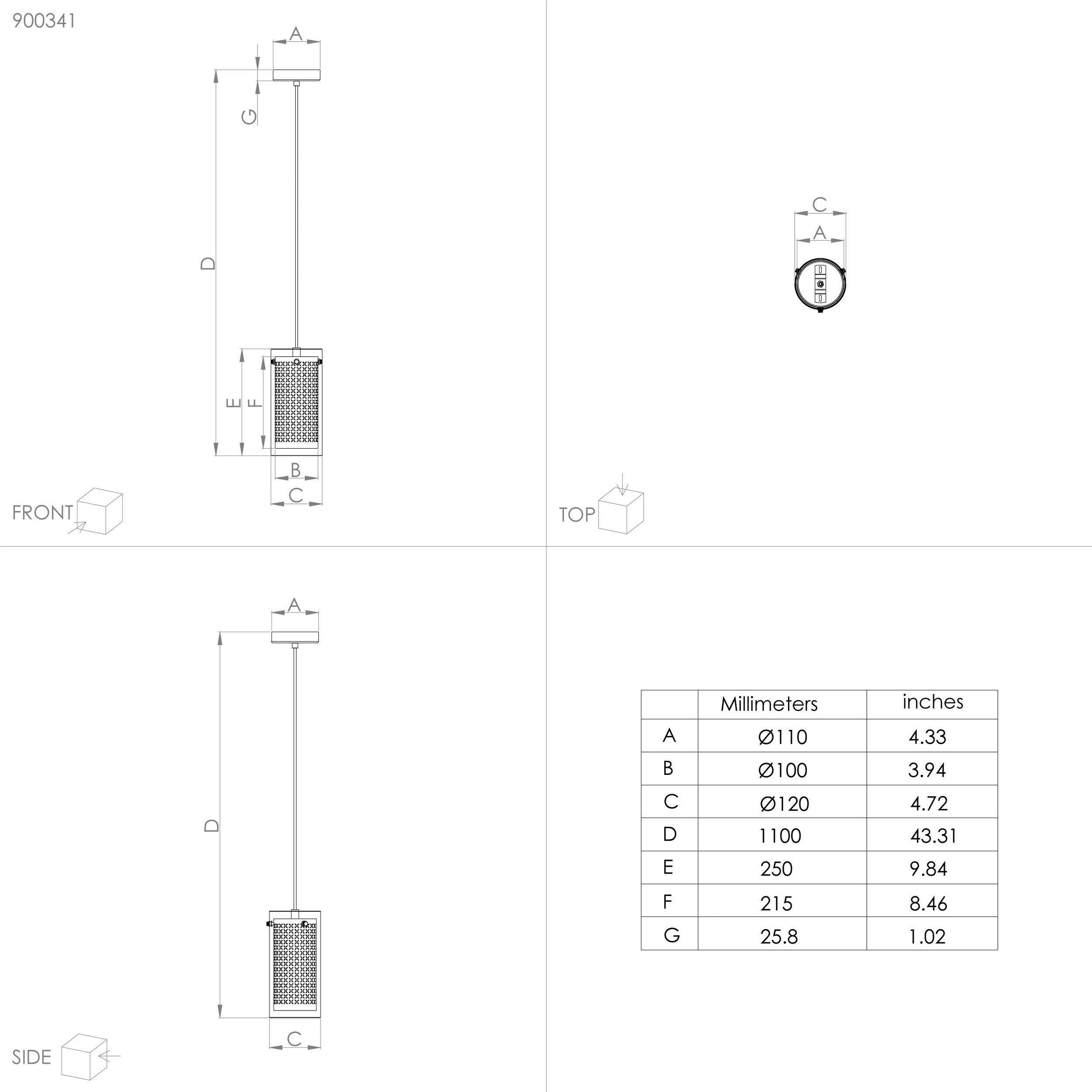 EGLO Hängeleuchte »PINTO TEXTIL 1«, Leuchtmittel E27 | Leuchtmittel wechselbar-ohne Leuchtmittel, Hängeleuchte in schwarz aus Stahl - exkl. E27 - 1X10W