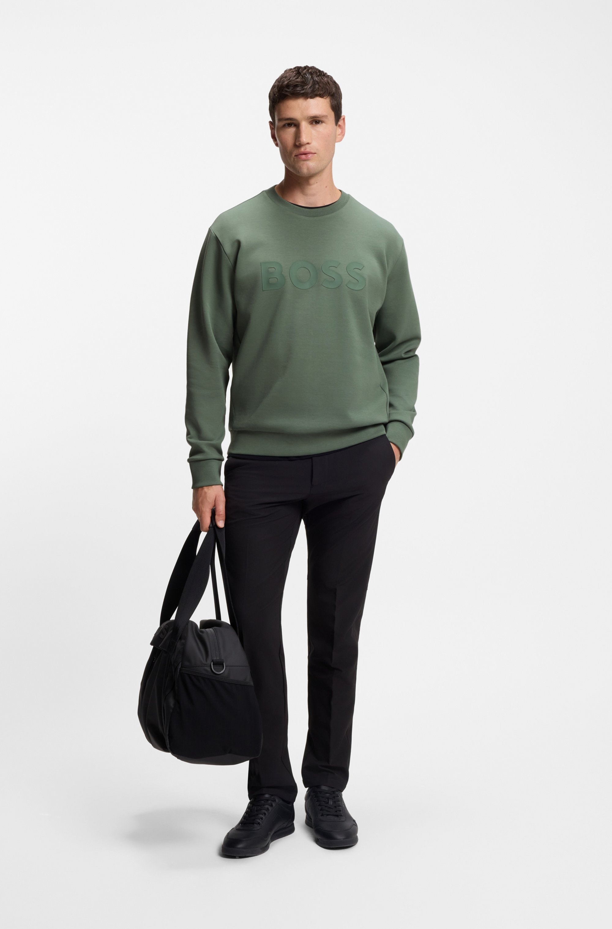 BOSS GREEN Sweatshirt »Salbo«, mit Logodruck
