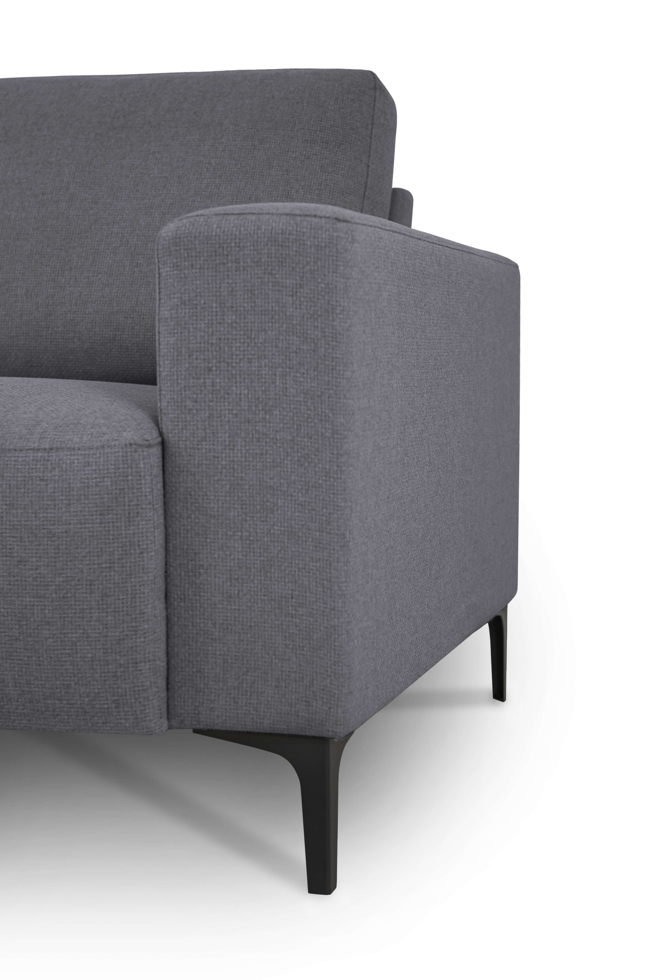 Home affaire Ecksofa »Tournon, L-Form, Breite 262 cm, Webstoff, Chenille«, Designsofa im nordischen Stil, Wellenunterfederung, Metallfüße