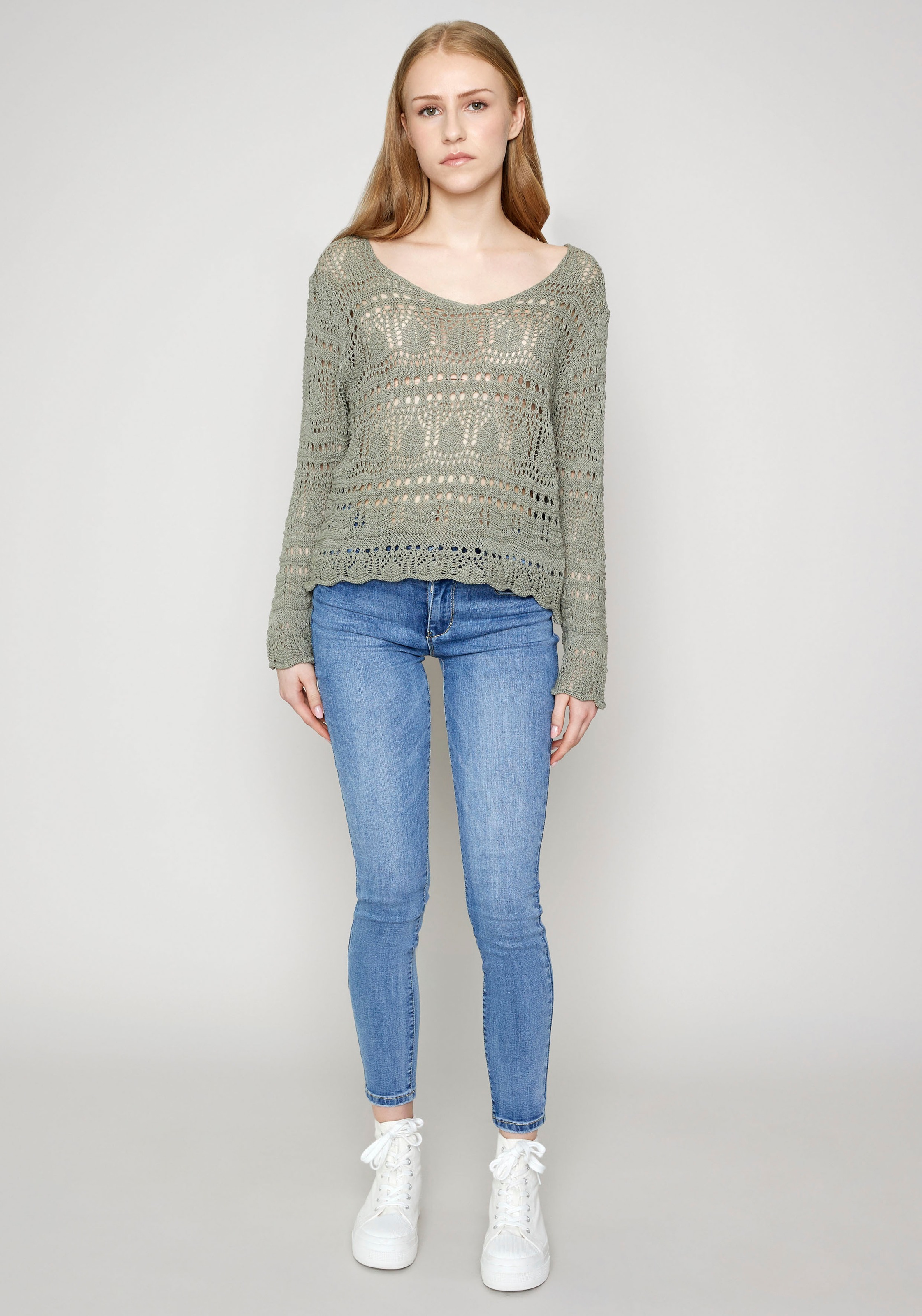 HaILY’S Strickpullover »LS C VK Gi44ni«, (1 tlg.) kaufen