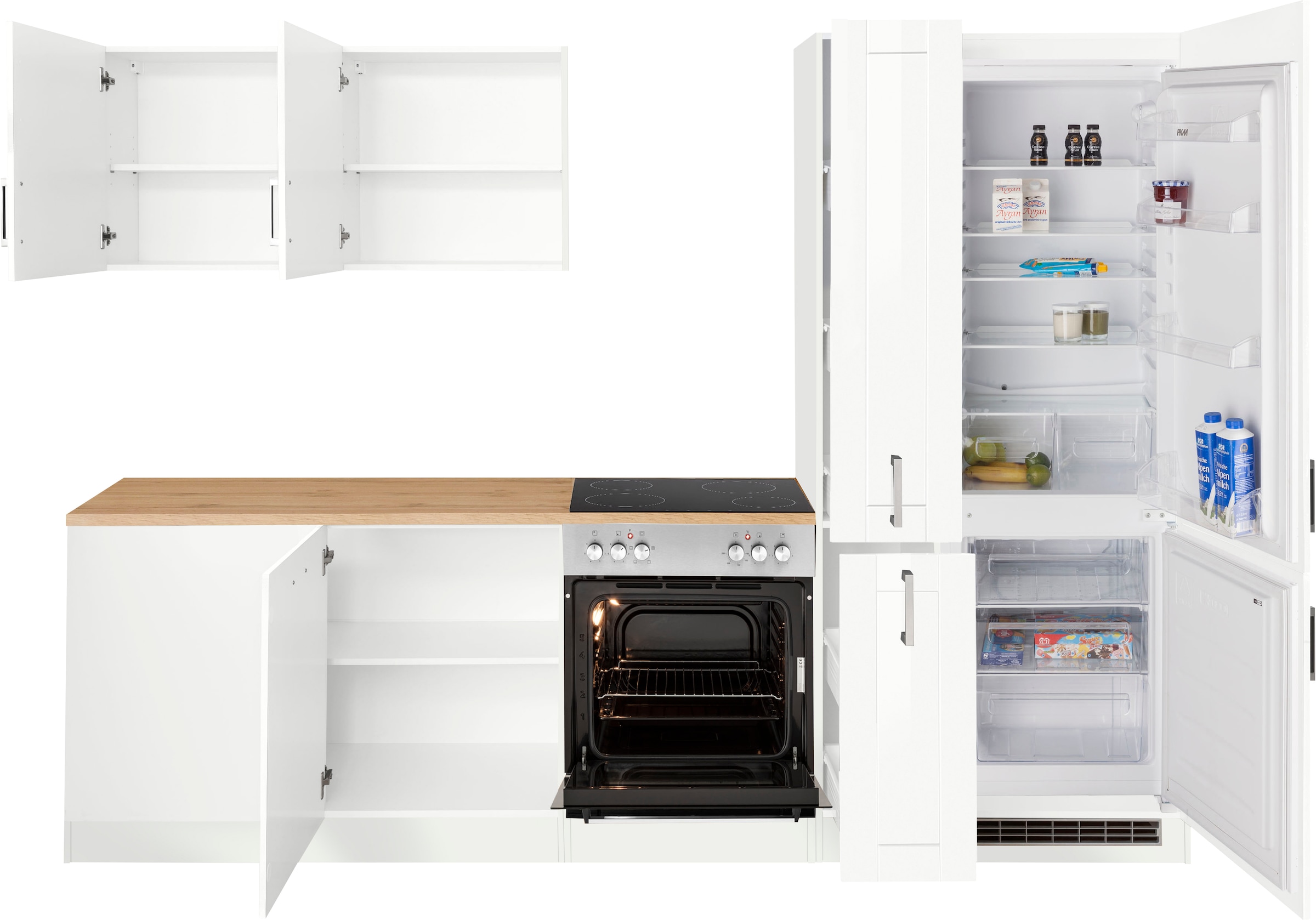 KOCHSTATION Winkelküche »KS-Tinnum«, ohne E-Geräte, Stellbreite 240/270 cm