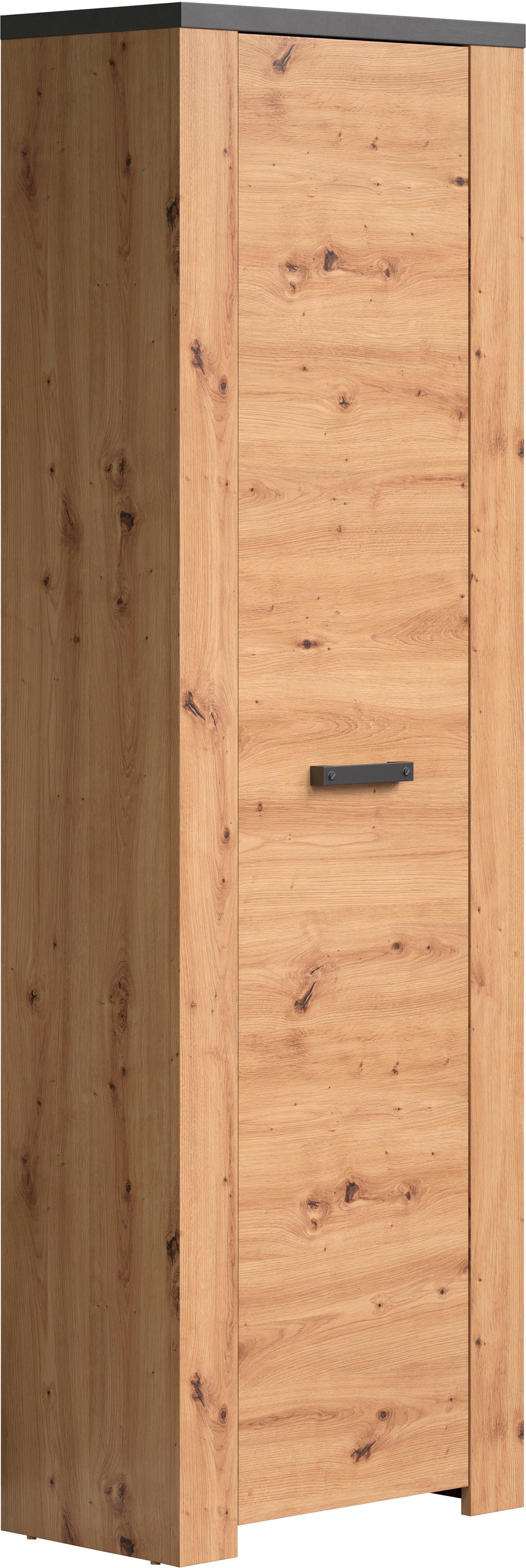 Home affaire Garderobenschrank »Ambres Inkl. ausziehbarer Kleiderstange« 1 Stk. tlg. Garderobenpaneel mit Ablage & Haken - (B/T/H) 62/26/199 cm