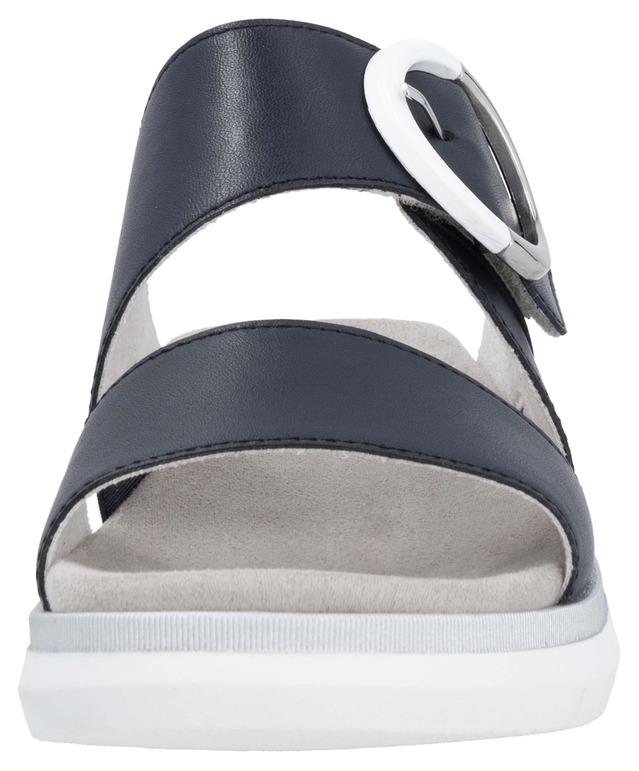 Remonte Pantolette, Keilabsatz, Sommerschuh, Bequemschuh mit Klettverschluss