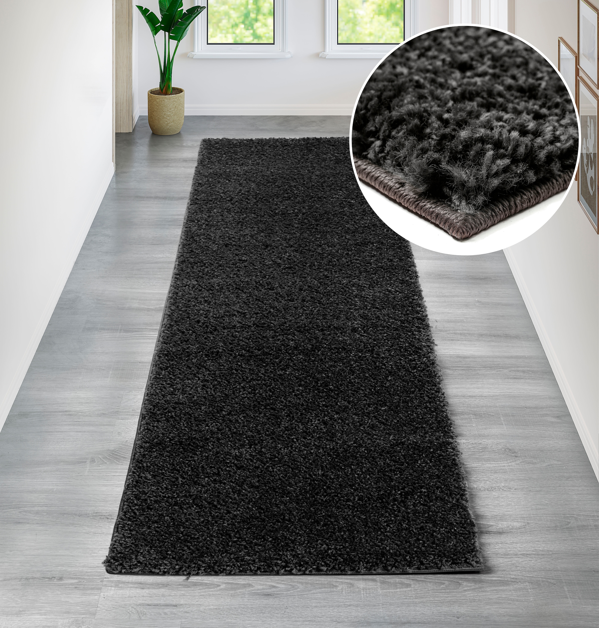 Bruno Banani Hochflor-Teppich "Shaggy Soft" rechteckig 30 mm Höhe gewebt, Uni Farben, besonders weich und kuschelig, Kundenliebling