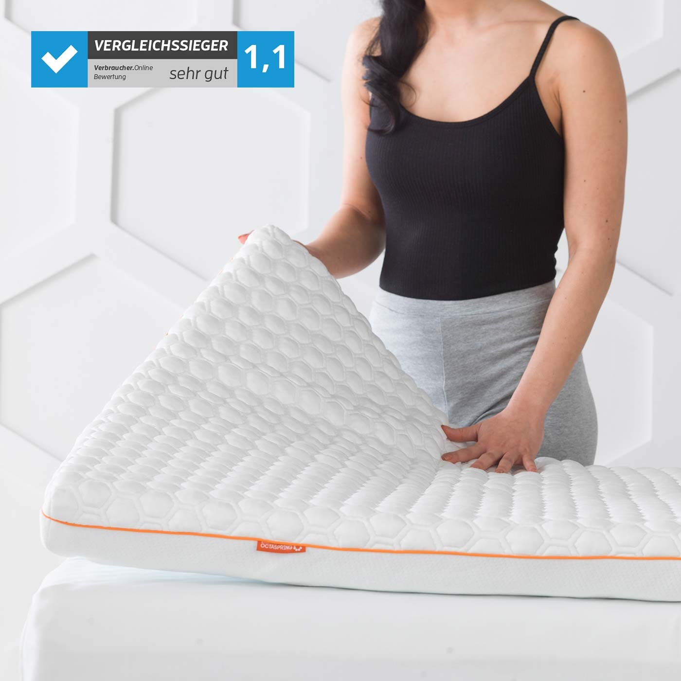 OCTAsleep Topper »Octasleep Smart«, (1 St.), OCTAspring® Aerospace Technologie