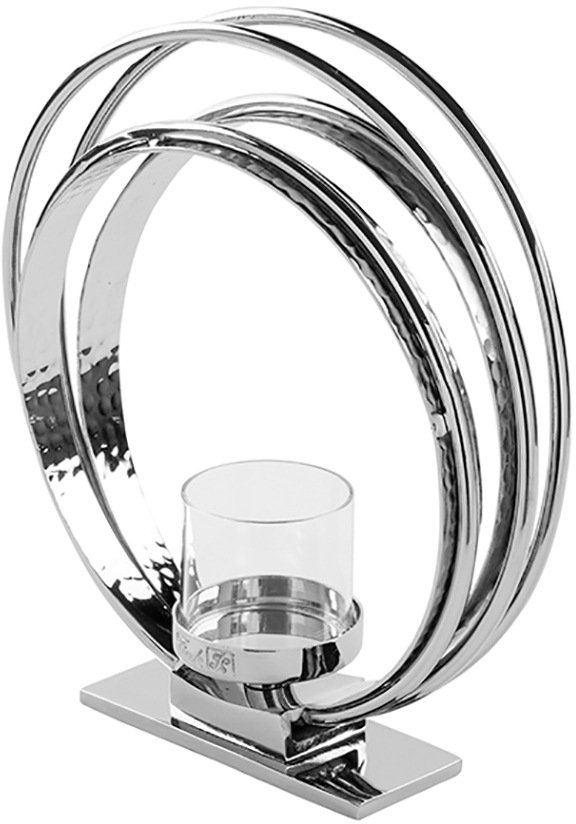 Fink Kerzenhalter »COLETTE«, aus Aluminium und Glas, Maxiteelichthalter, Höhe  ca. 29 cm bequem kaufen