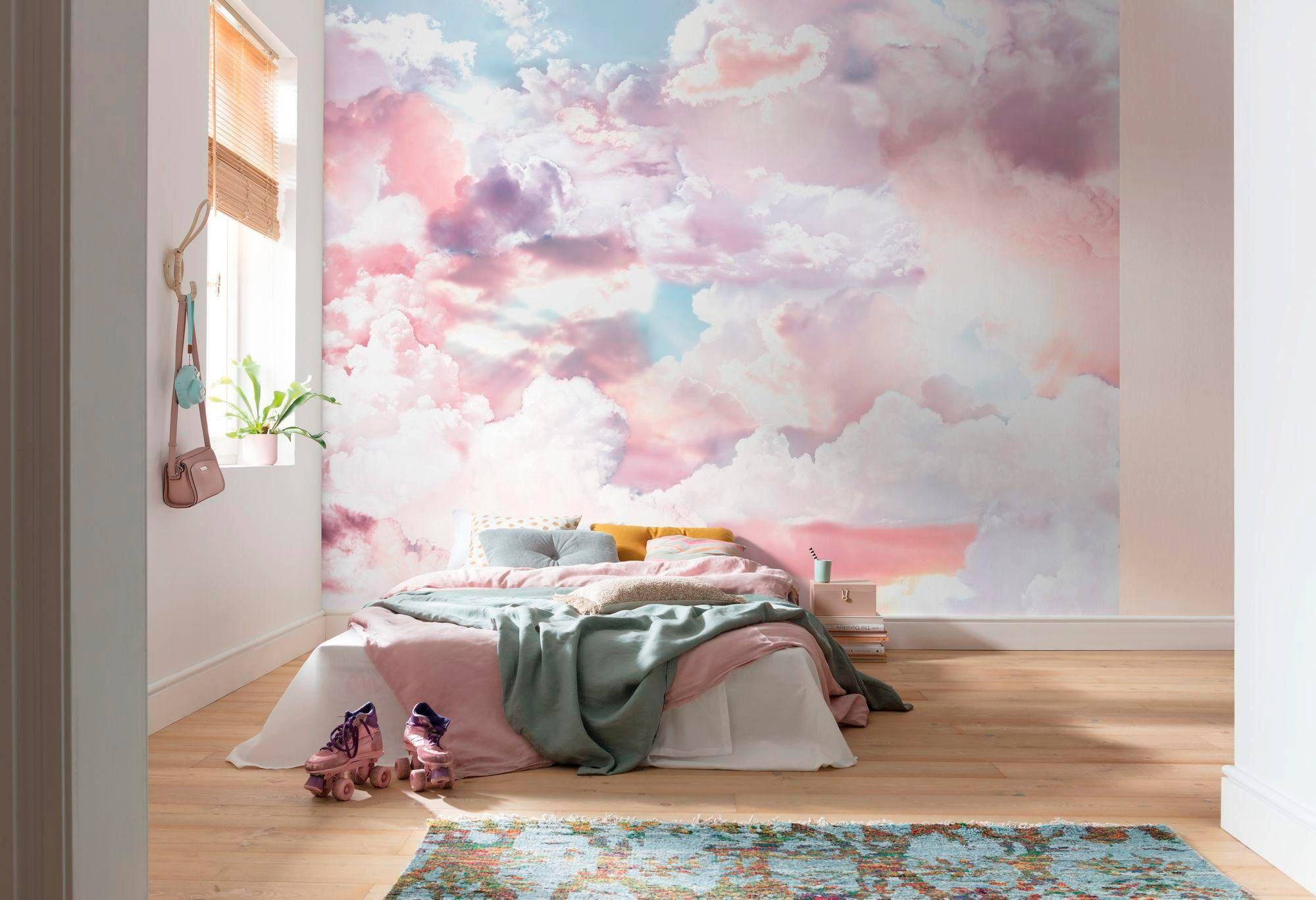 Komar Vliestapete »Digitaldruck Vlies - Clouds - Größe 300 x 250 cm«, bedruckt, Wohnzimmer, Schlafzimmer