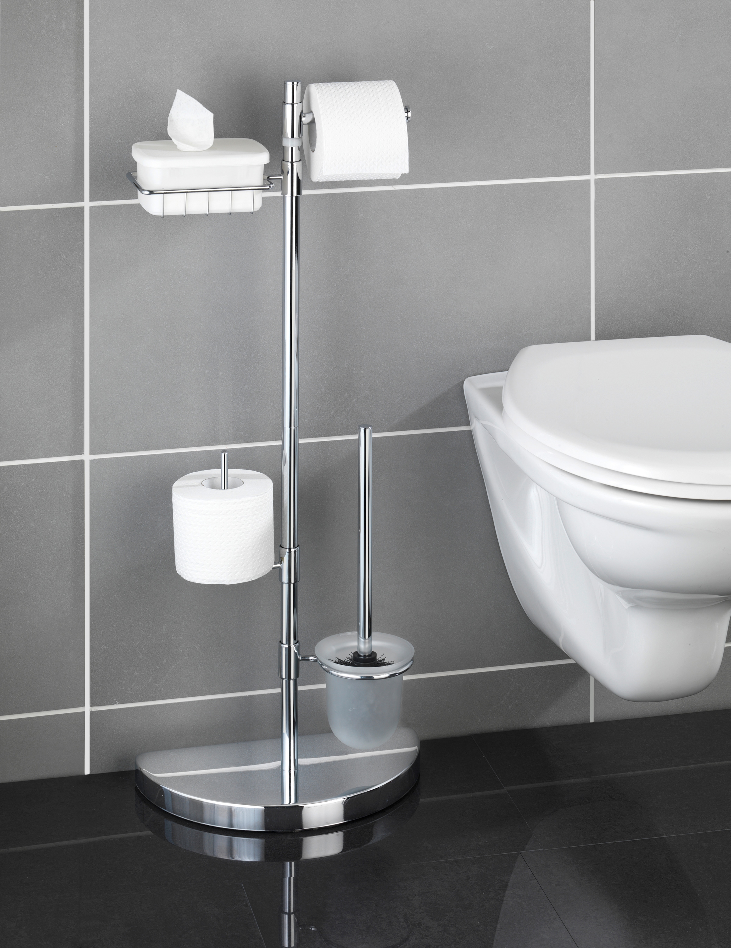und 3 Ersatzrollen- Feuchttücher-Halter online WENKO WC-Garnitur | mit Jahren »Raumsparwunder«, XXL kaufen mit Edelstahl, Garantie aus