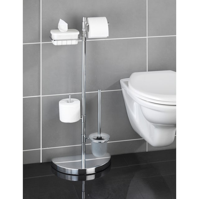 WENKO WC-Garnitur »Raumsparwunder«, aus Edelstahl, mit Ersatzrollen- und  Feuchttücher-Halter online kaufen | mit 3 Jahren XXL Garantie