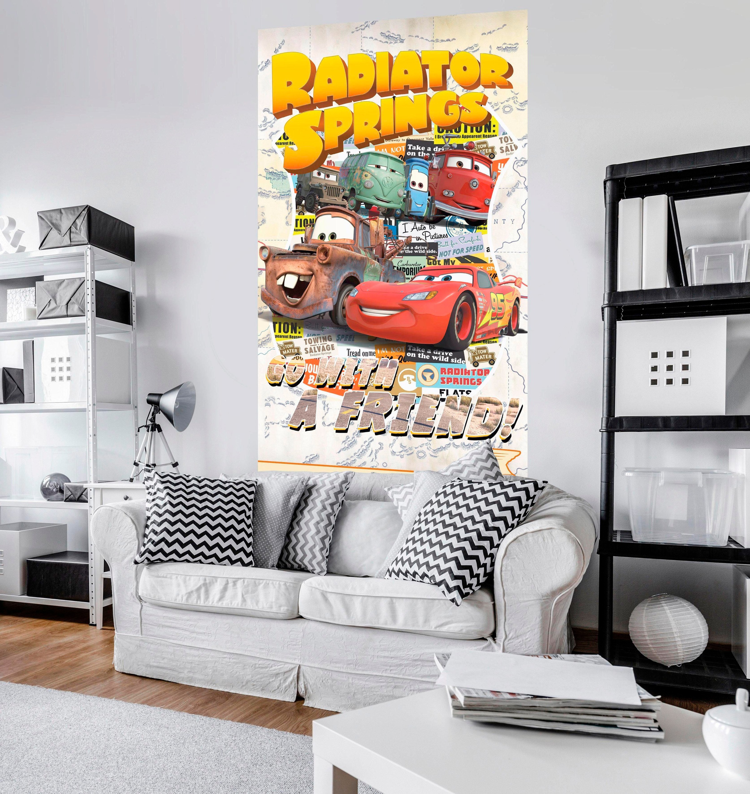 Komar Vliestapete »Digitaldruck Vlies -  Cars Take The Open Road - Größe 120 x 200 cm« bedruckt glatt Kinderzimmer