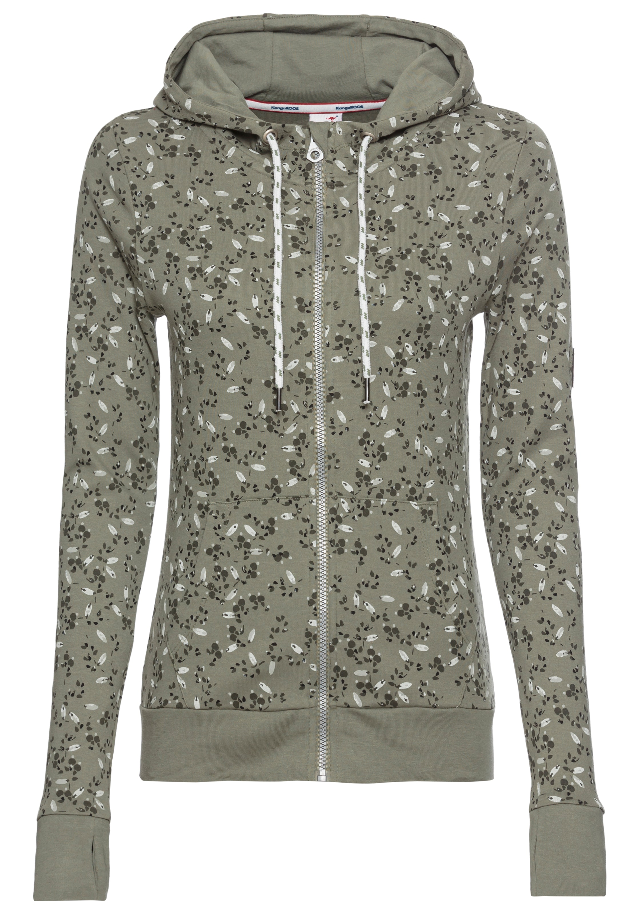 KangaROOS Sweatjacke, mit Allover-Print - NEUE KOLLEKTION