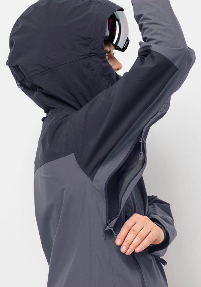 Jack Wolfskin Funktionsjacke »ALPSPITZE TOUR 3L JKT W« mit Kapuze