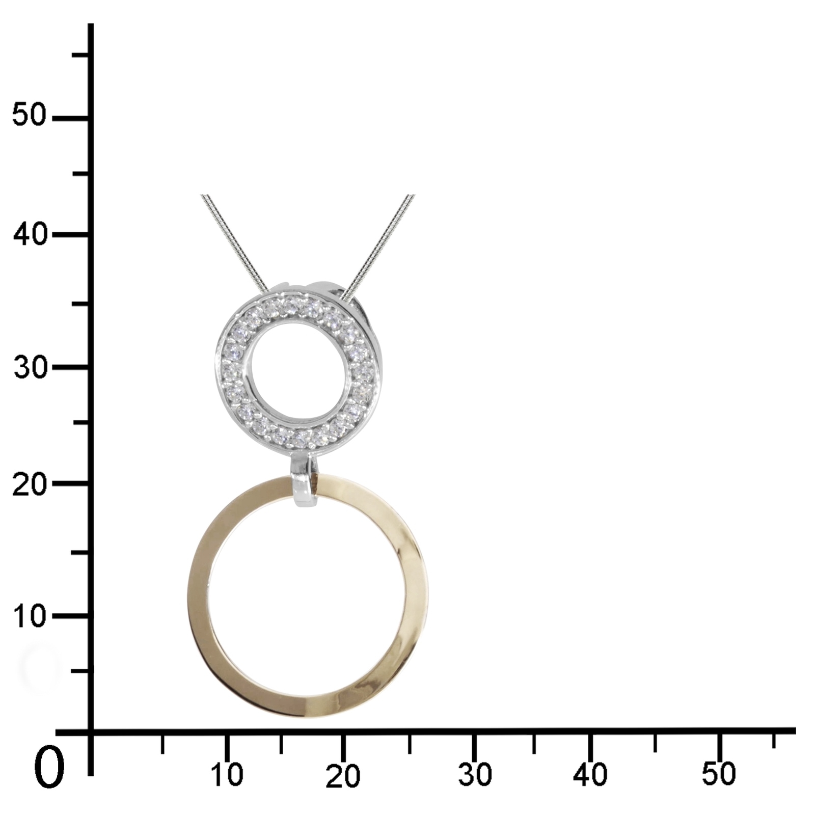 OSTSEE-SCHMUCK Kette mit Anhänger »- Sunny Exklusiv - Silber 925/000 & Gold 585/000 - Zirkonia«