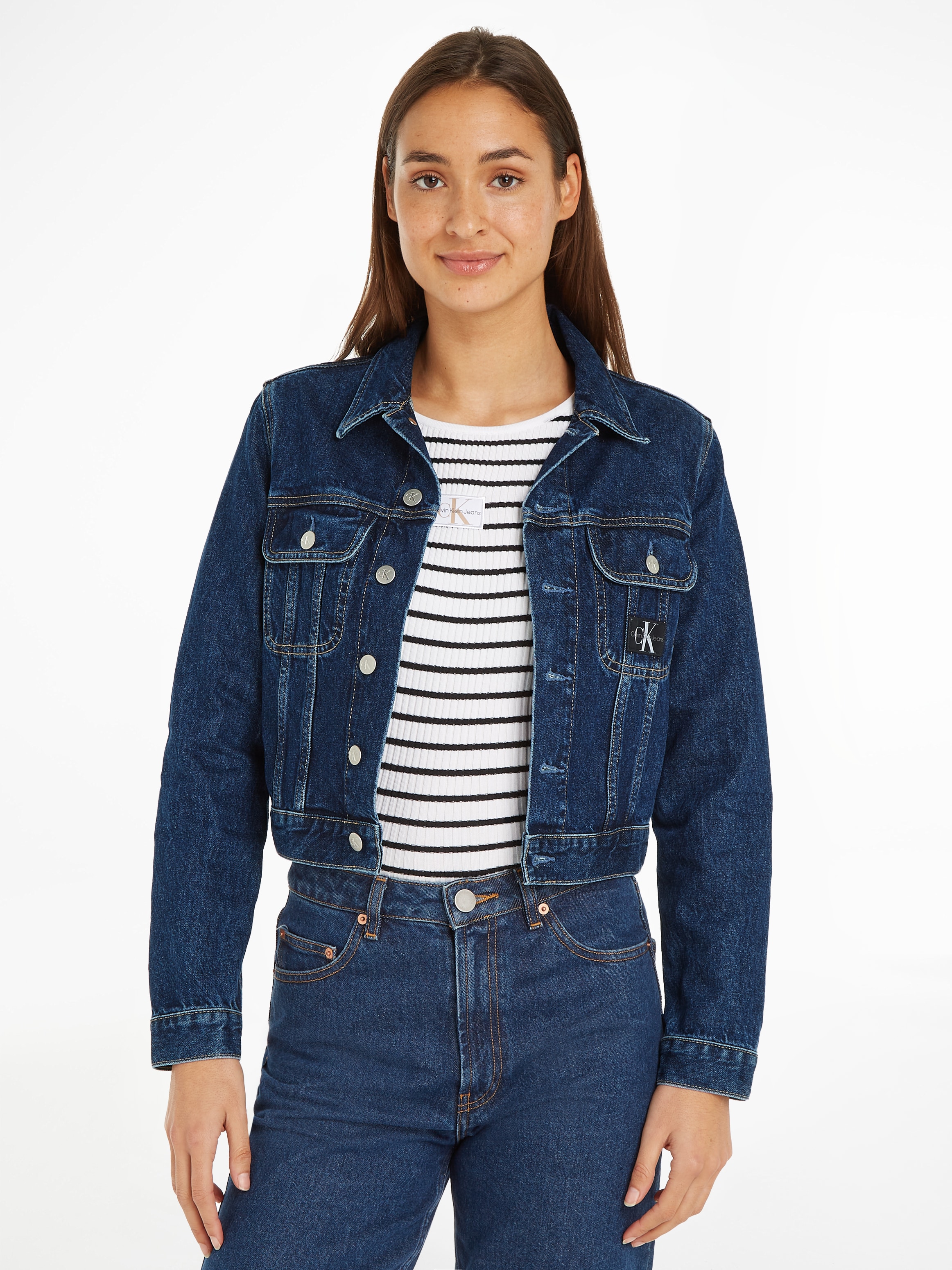 Jeansjacke »CROPPED 90'S DENIM JACKET«, mit Logopatch