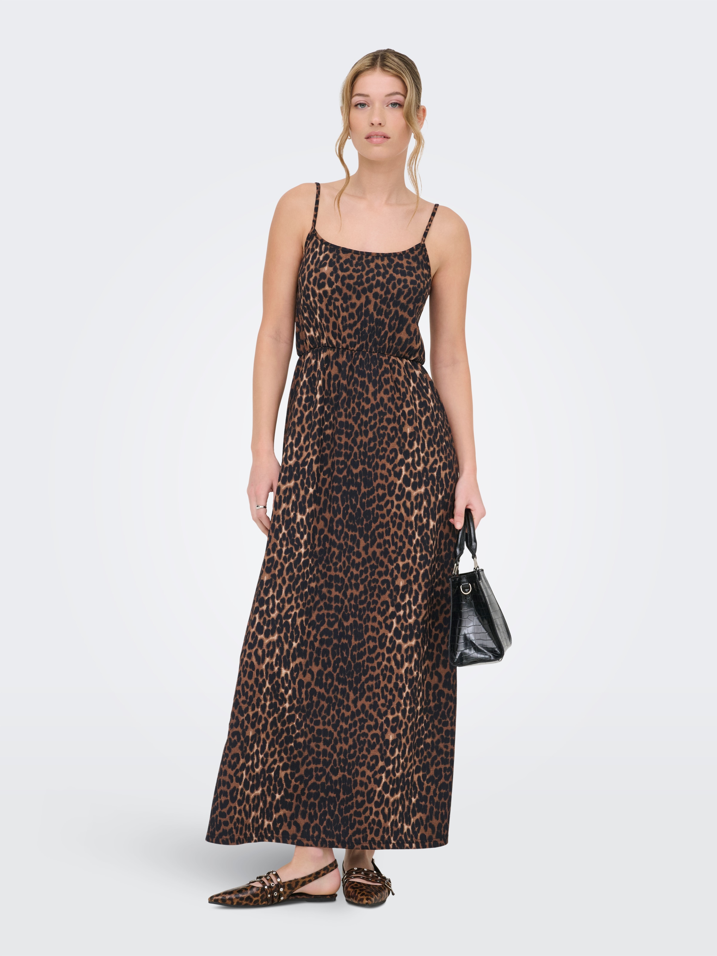 ONLY Maxikleid »ONLALTA S/L LONG STRAP DRESS PNT ZLO«
