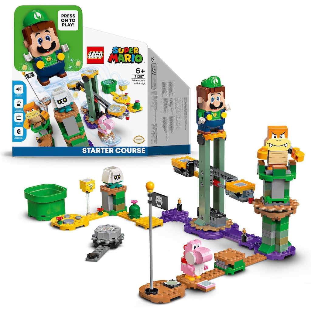 LEGO® Konstruktionsspielsteine »Abenteuer mit Luigi – Starterset (71387), LEGO® Super Mario«, (280 St.)