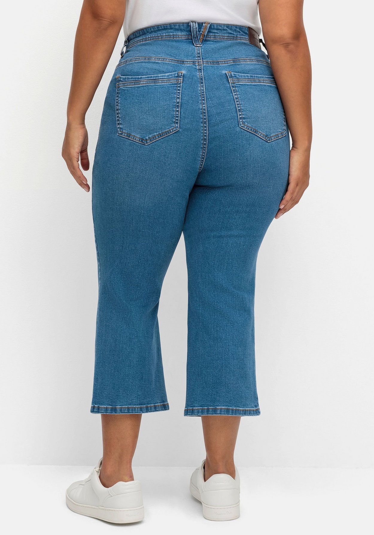 Sheego Bootcut-Jeans »Bootcut-Jeans in 7/8-Länge, Curvy-Schnitt VERENA«
