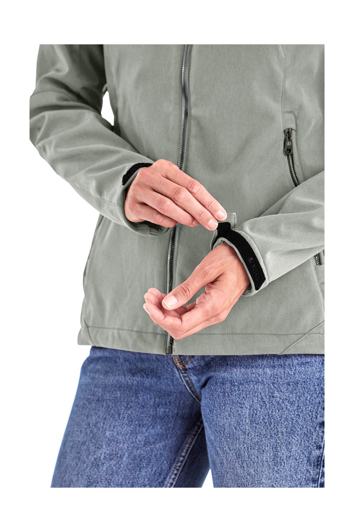 Killtec Softshelljacke »Damen Softshelljacke«, Wasserabweisende, winddichte Softshelljacke mit abnehmbarer Kapuze