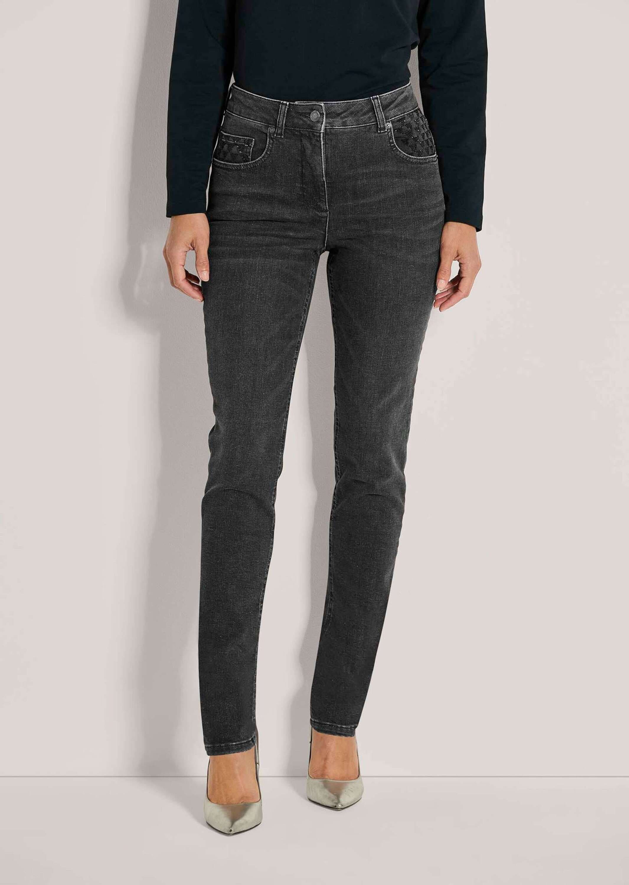 MADELEINE Regular-fit-Jeans »Jeans Glanzvolle Slim Fit Five-Pocket-Jeans«