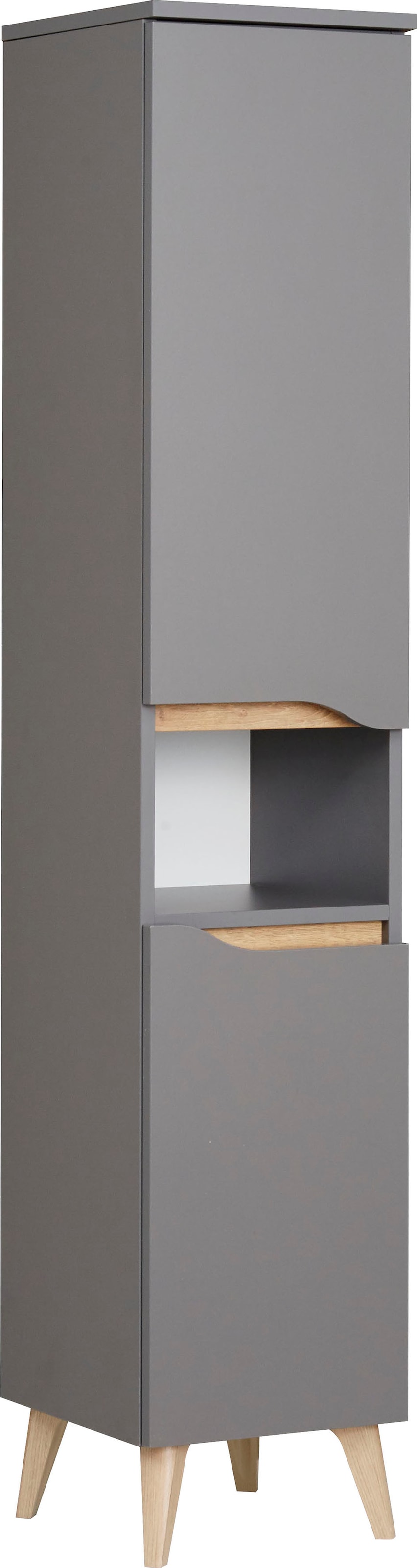 Saphir Möbelfuß »Quickset Fuß-Set, 2er Set Möbelfüße in Holzoptik, 12 cm hoch« 2 Stk. tlg. Möbelbeine aus Kunststoff, 2 Stück Badmöbel-Füße, Füße für Möbel