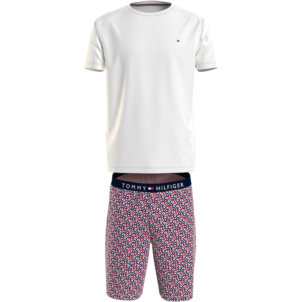Tommy Hilfiger Underwear Pyjama »CN SS SHORT JERSEY SET PRINT«, (Set, 2 tlg., 2er)
