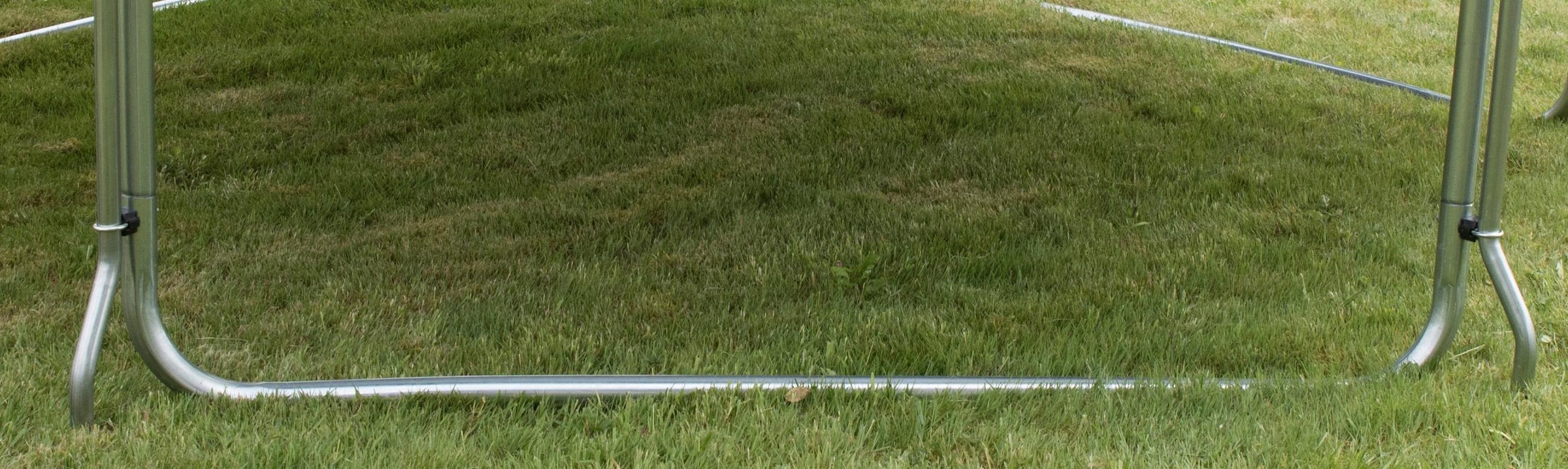 STAMM SPORTS Gartentrampolin »SS-GT«, Ø 366 cm, (3 tlg.), Anti-Roll-Over-Schutz, farbig verkleidete Netzpfosten