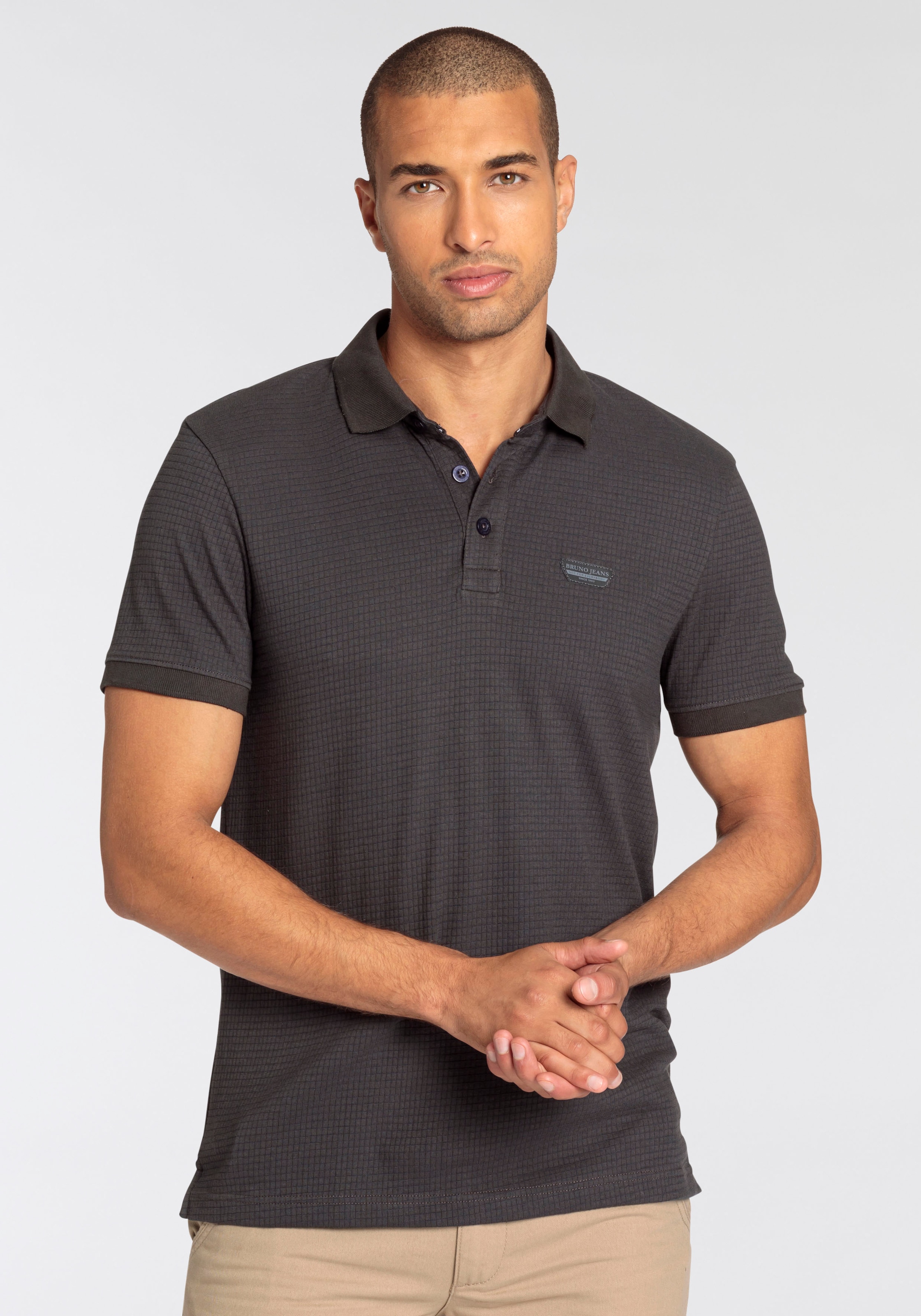 Bruno Banani Poloshirt, mit besonderer Materialstruktur