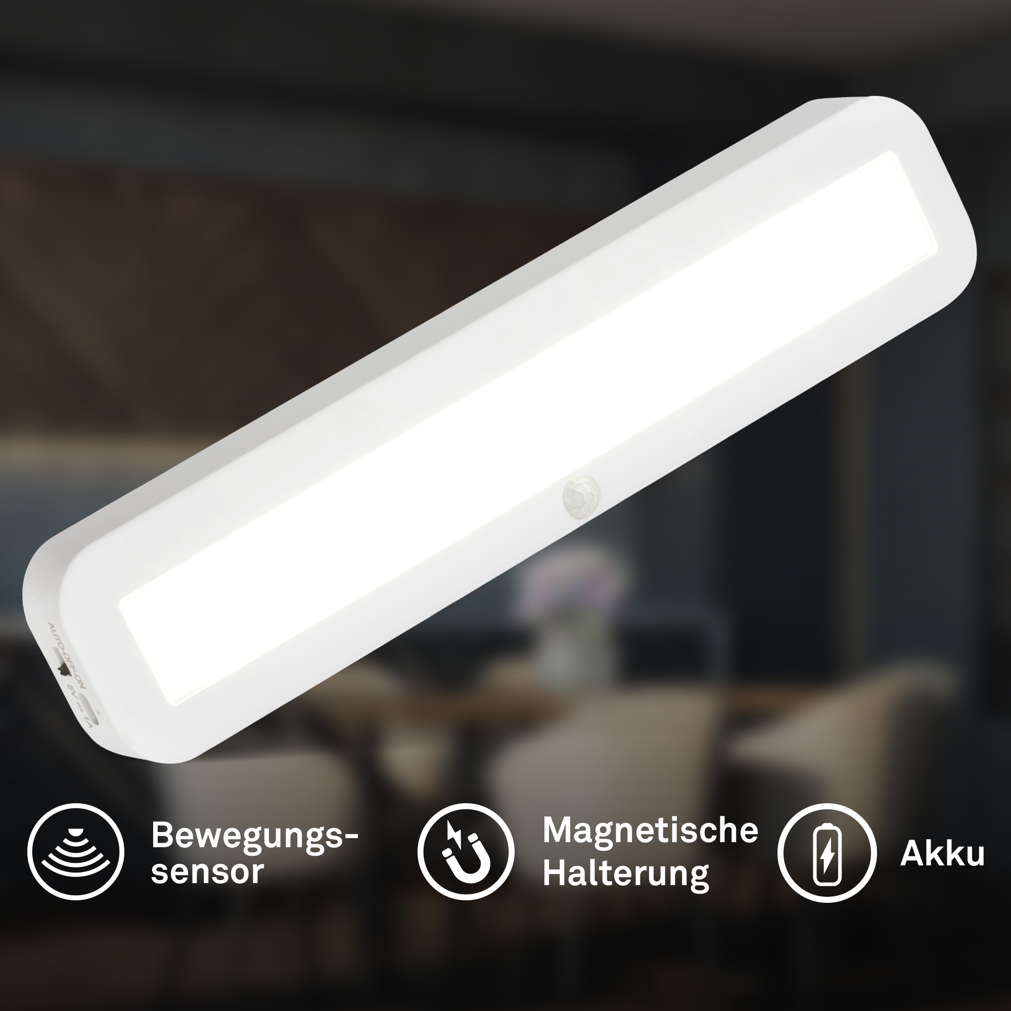 Briloner Leuchten LED Unterbauleuchte »SIGO« LED-Modul 1 Stk. Neutralweiß 30,5x6,5x2 cm, Küche, Schrank, Treppe, Küchenlampe
