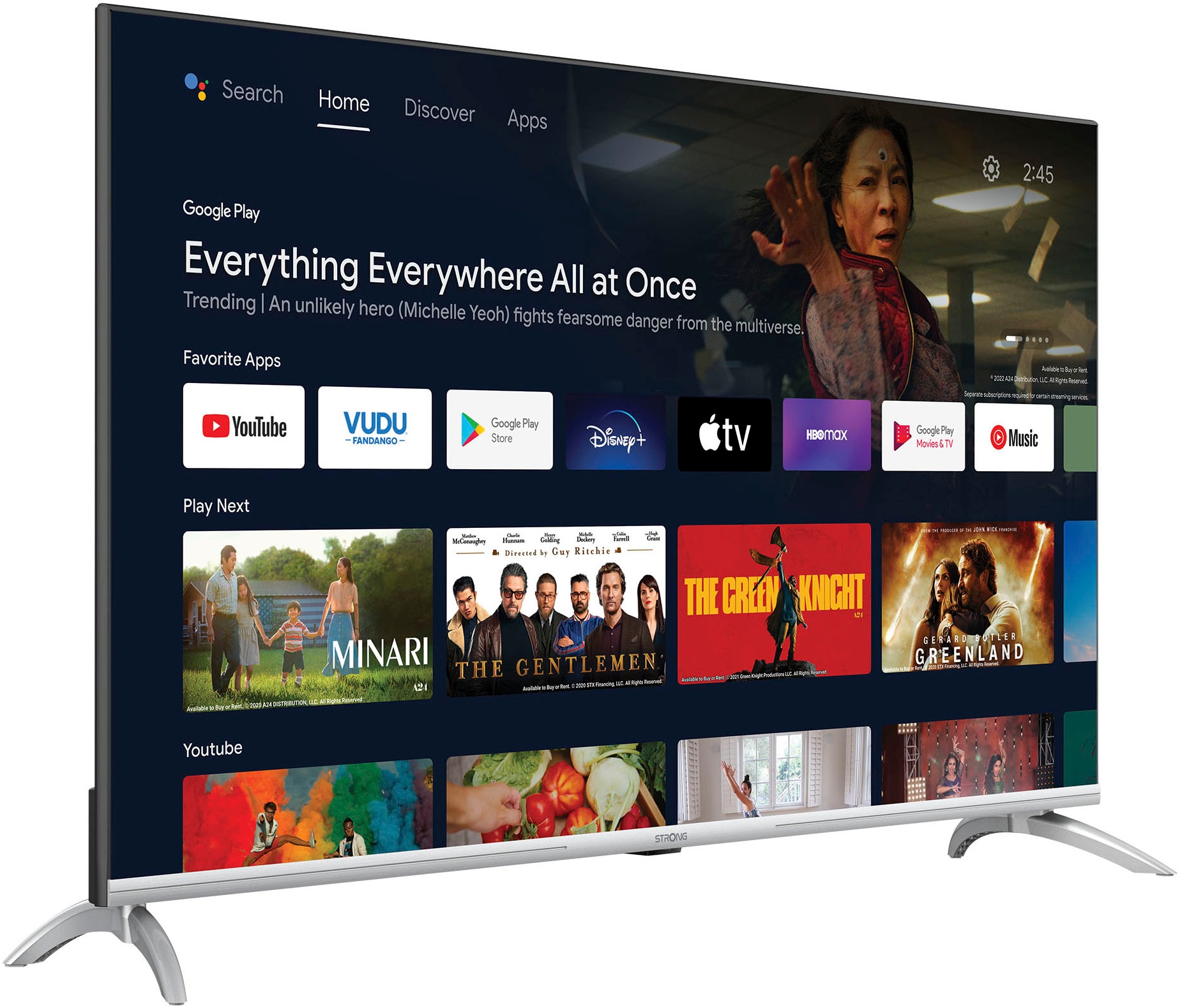 Strong LED-Fernseher »SRT 43UD6593«, 4K Ultra HD, Android TV-Smart-TV