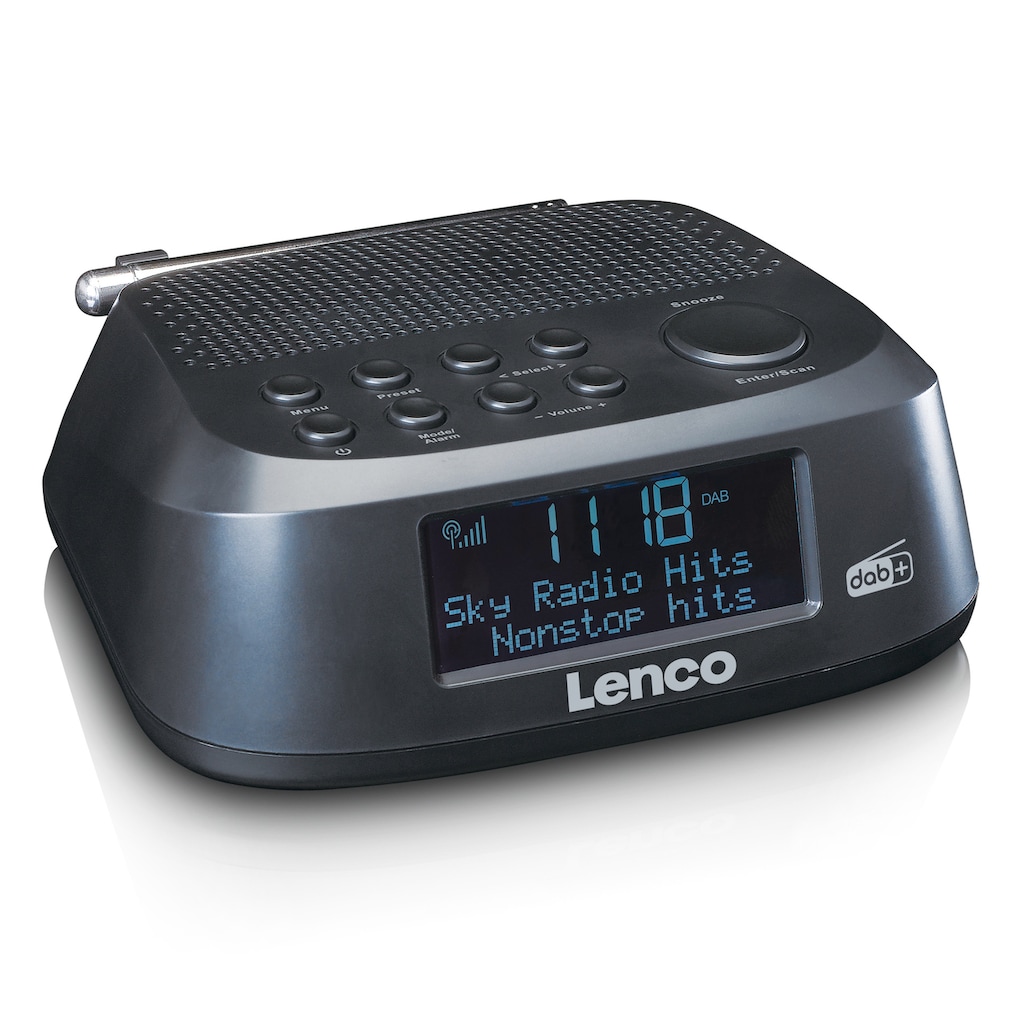 Lenco Uhrenradio »CR-605BK - Radio mit DAB+ und UKW-Radio«