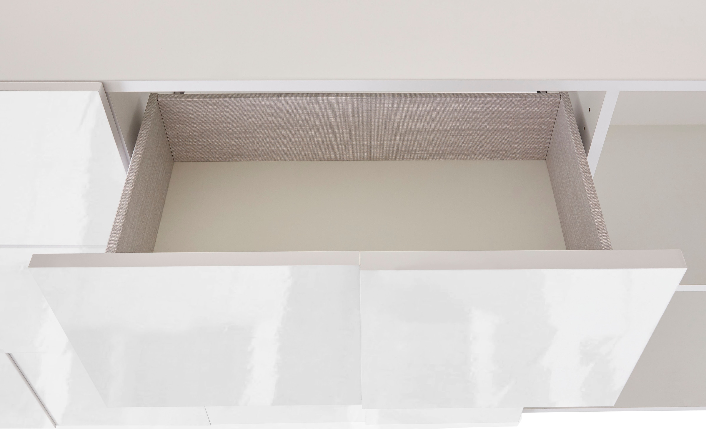 INOSIGN Sideboard »Dama Breite 181, Kommode 2 Türen u. 2 Schubkästen, Anrichte«, Front in 3D-Optik, viel Stauraum, verschiedene Farben