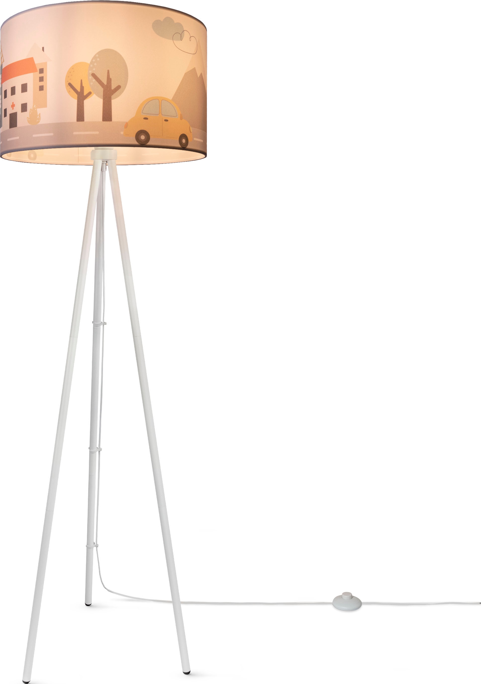 [Heiße Verkäufer] Paco Home Stehlampe E27 kaufen Garantie 3 online Capri«, mit Jahren | Stativ Kinderzimmer Feuerwehr Baby Dreibein Stehlampe XXL Straße »Trina