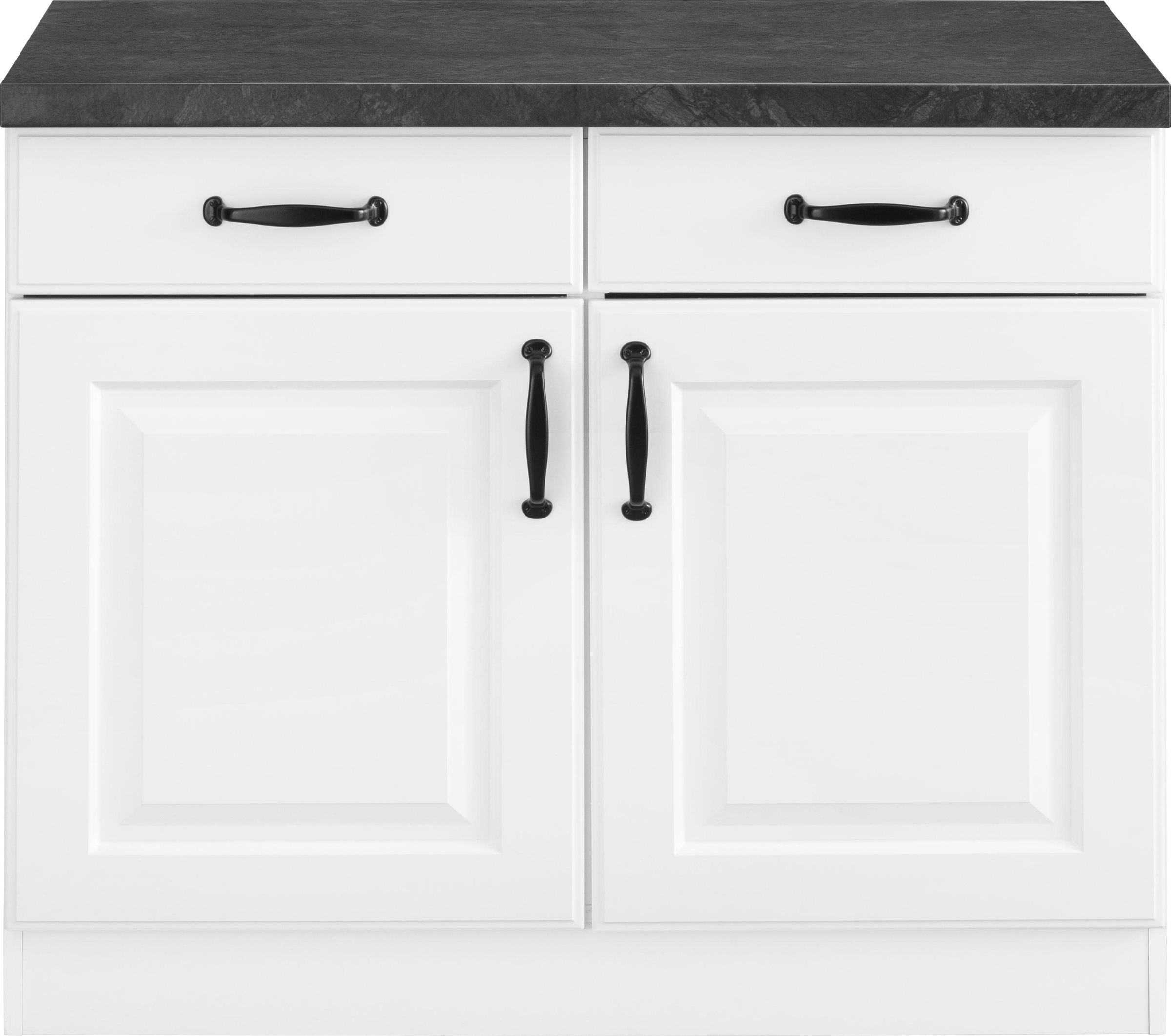 wiho Küchen Unterschrank »Erla«, 100 cm breit mit Kassettenfront