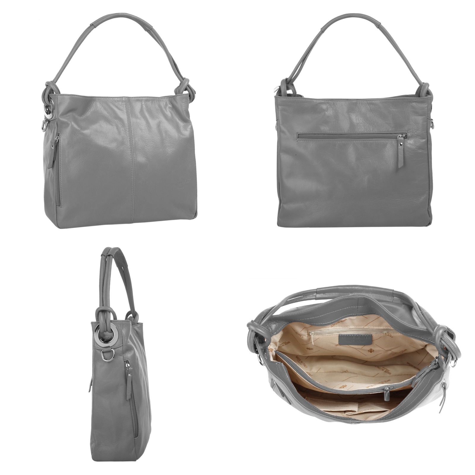 Samantha Look Shopper, echt Leder, Made in Italy