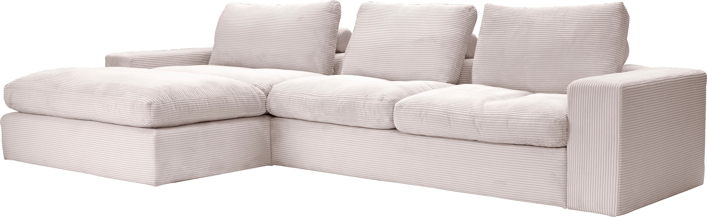 alina Ecksofa »Sandy«, mit Recamiere, in modernem Cordstoff