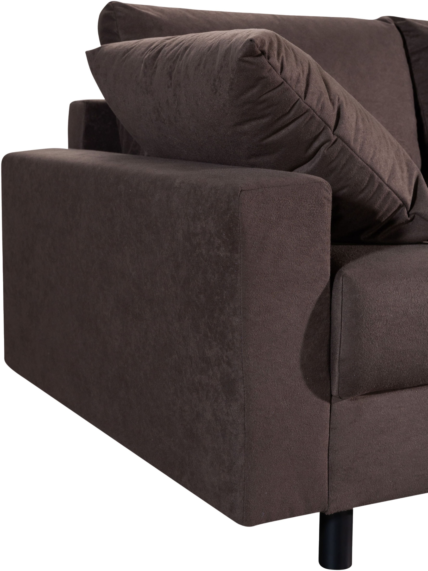 COLLECTION AB Ecksofa »Toni L-Form 274 cm« Set: Sofa & Hocker, 2 Zierkissen, Bonell-Federkern