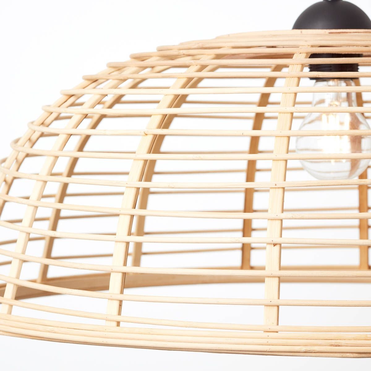 Brilliant Pendelleuchte »Crosstown« E27 1 Stk. Hängelampe 56cm holz hell/schwarz