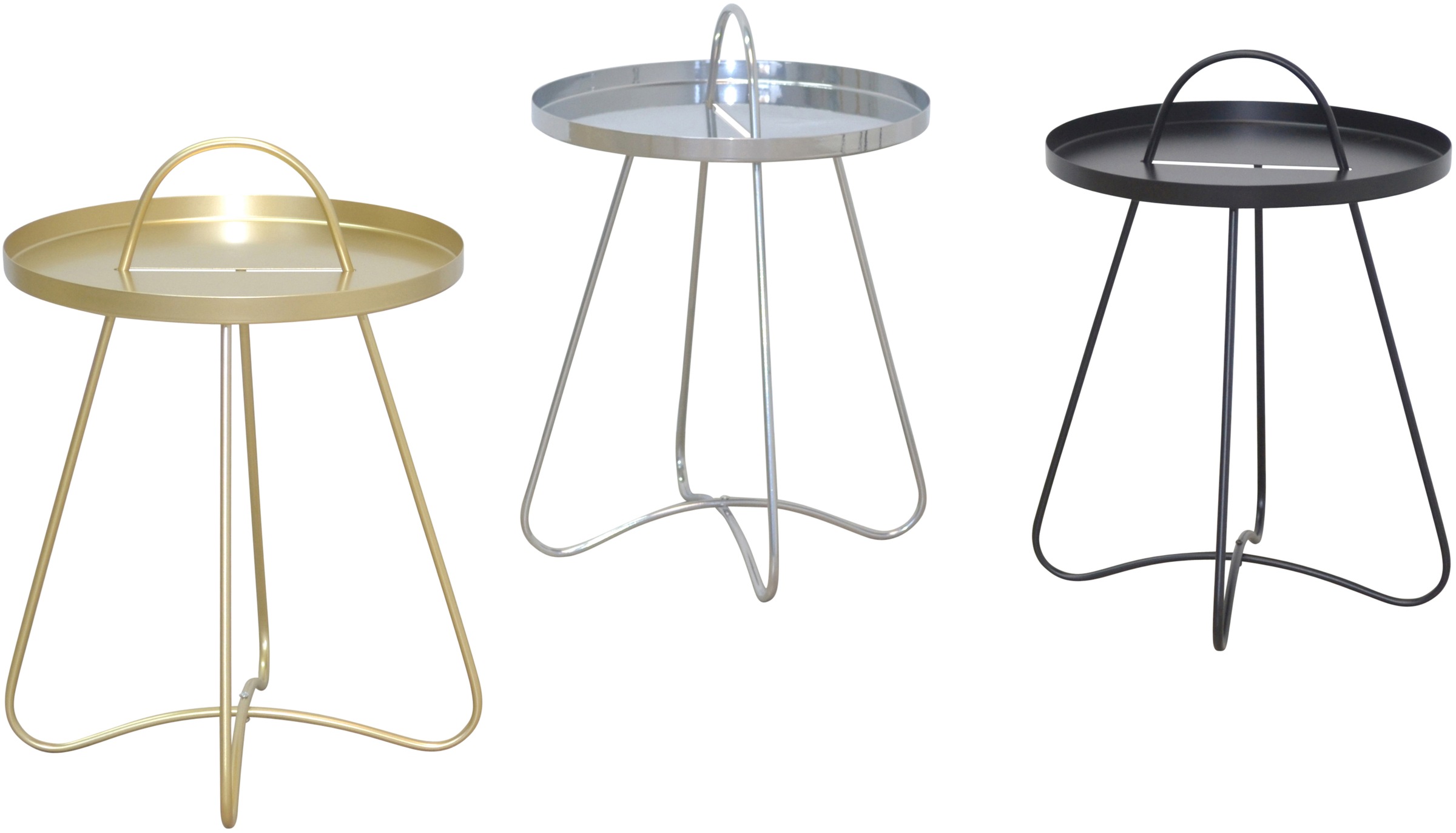 HOFMANN LIVING AND MORE Beistelltisch, Metallplatte