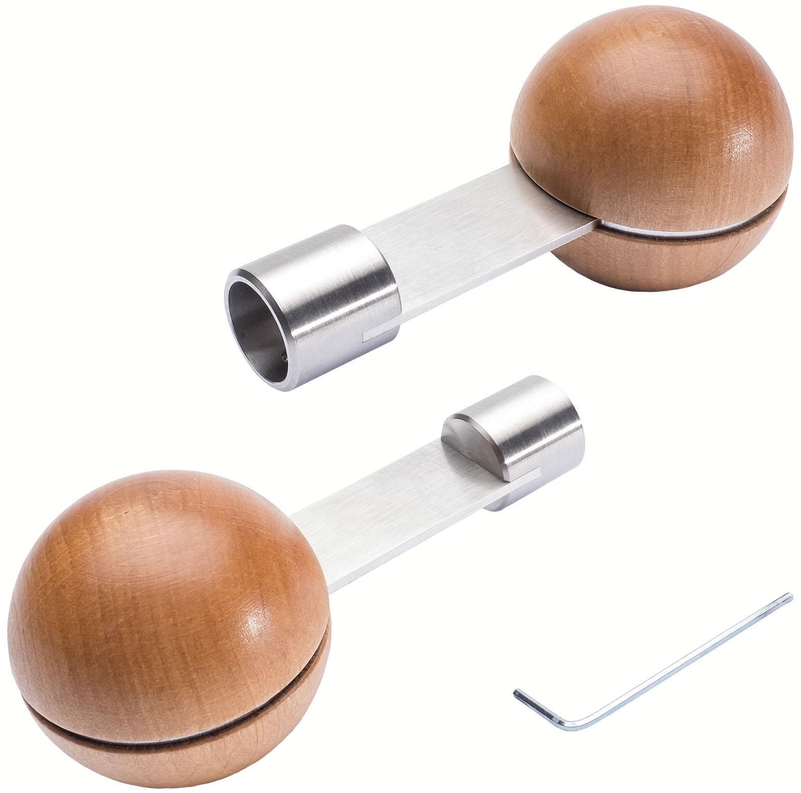 Liedeco Gardinenstange »Stil Harsens«, 2 läufig-läufig, Fixmaß, 2-läufig im Fixmaß Ø 16 mm