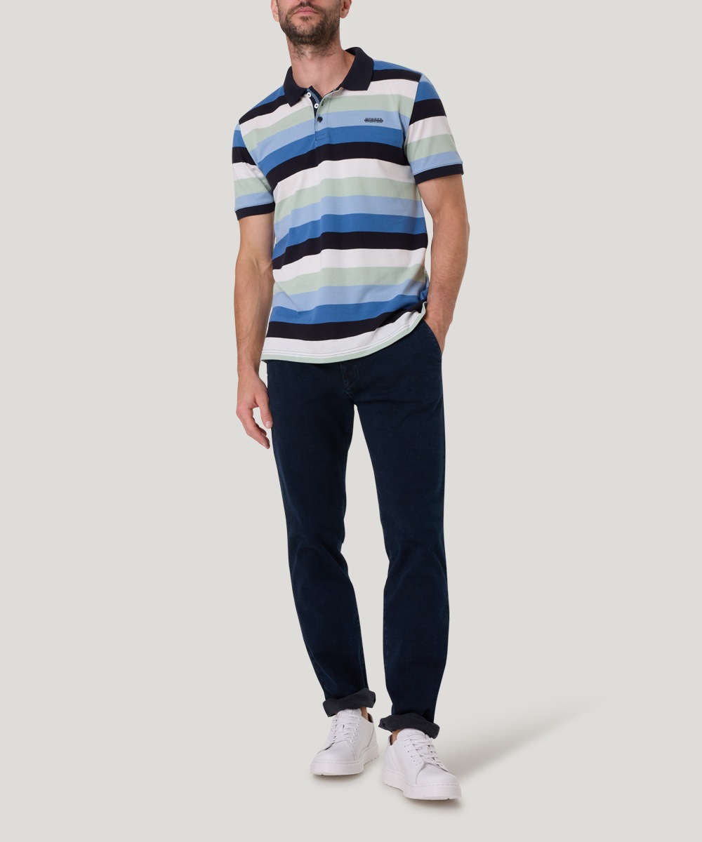 Pioneer Authentic Jeans Poloshirt, mit Streifenmuster