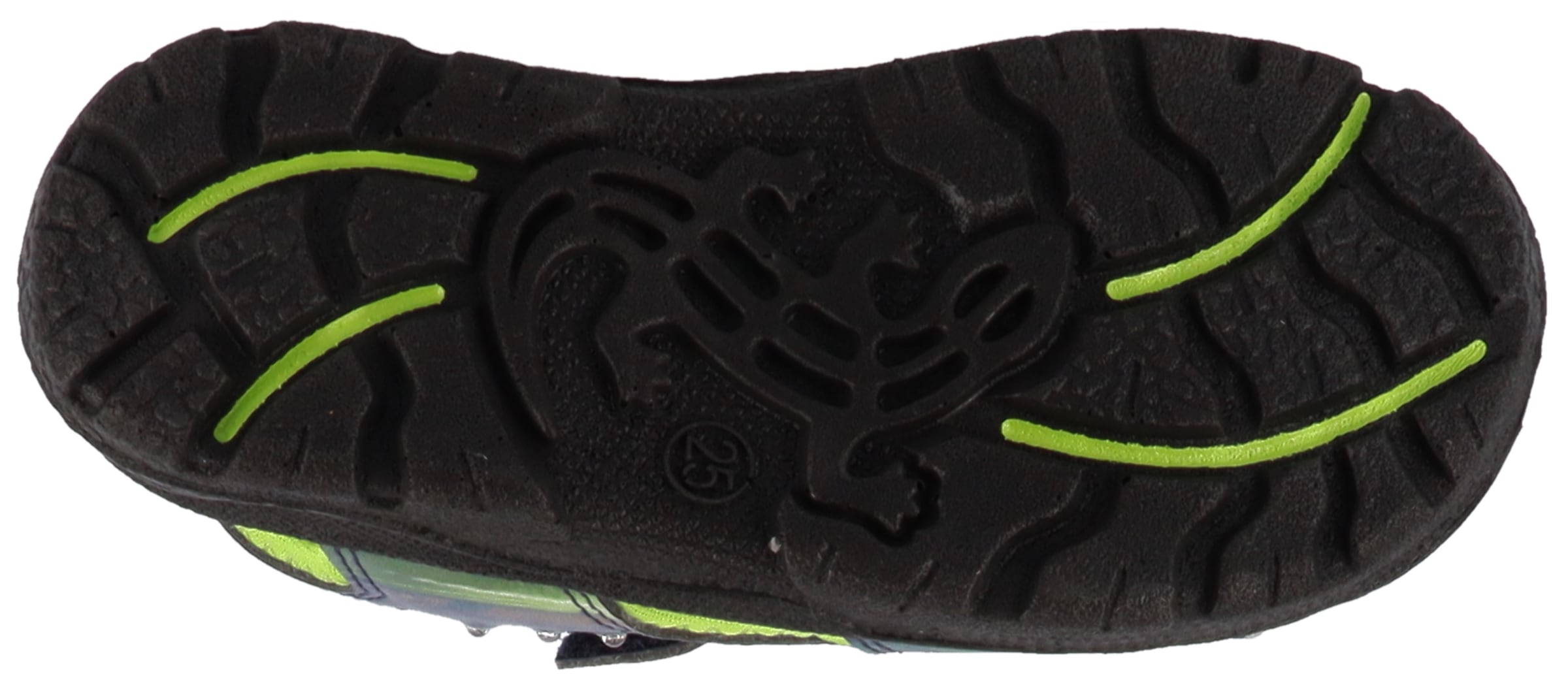 Lurchi Sandale »Keeper«  Klettschuh mit Blinkfunktion, Größenschablone zum Download